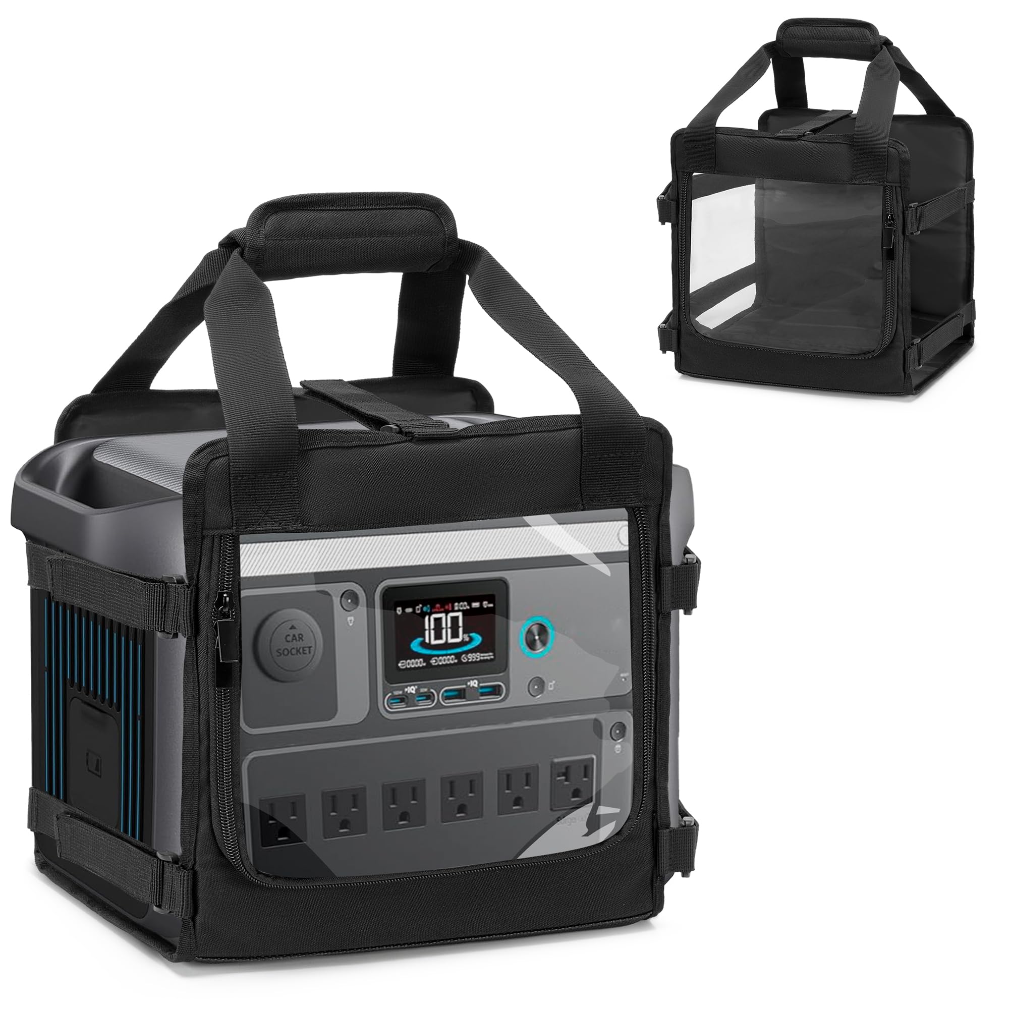 Trunab Tasche Kompatible mit Anker SOLIX C1000/C800 Plus/C800, Tragbare Powerstation Tragetasche mit Kratzfester und Rutschfester Unterseite
