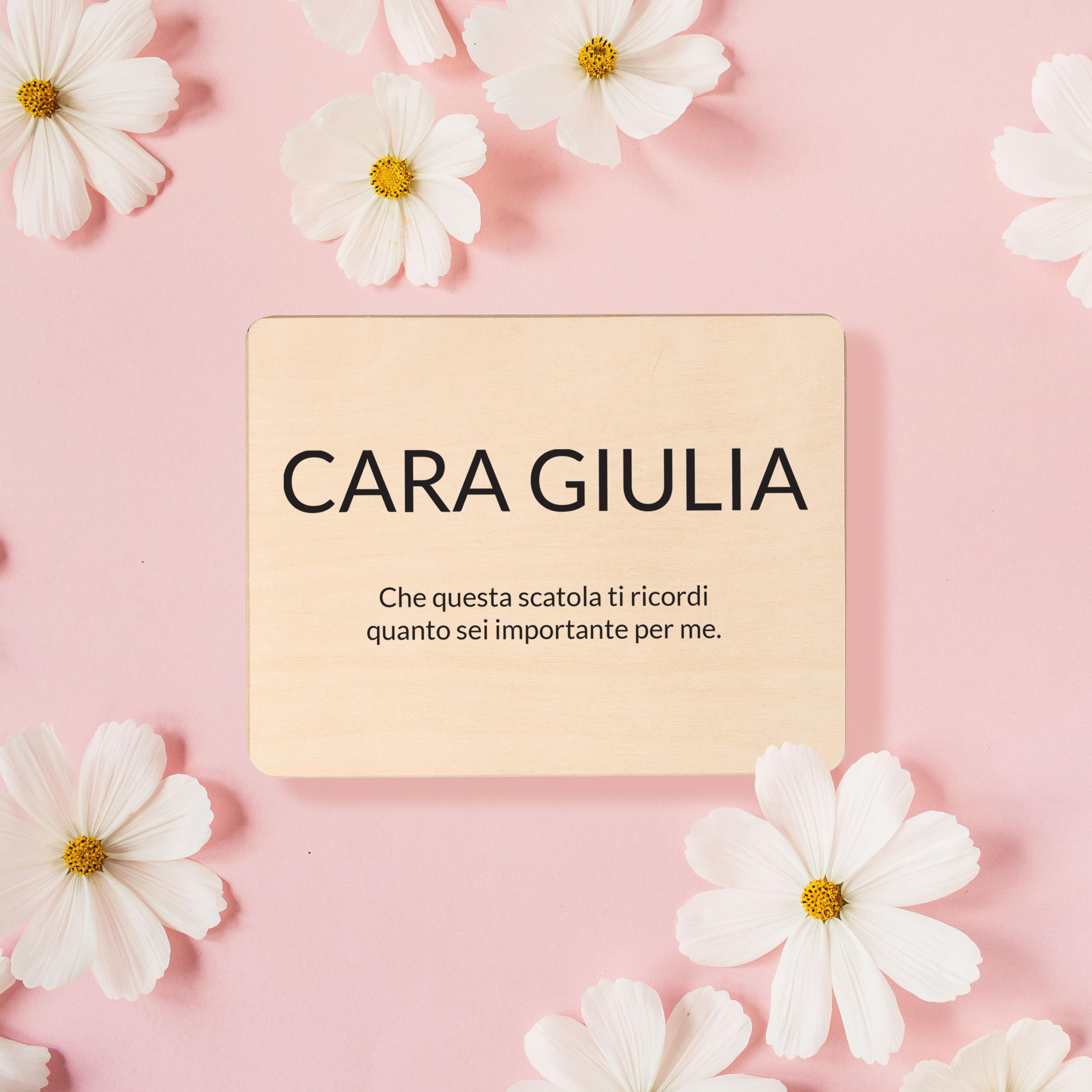 Creative Deco Personalizzata Scatola Regalo di Legno per Compleanno con Il tuo Testo | Personalizzato Scatola dei Ricordi | per Donna, Uomo e Coppie