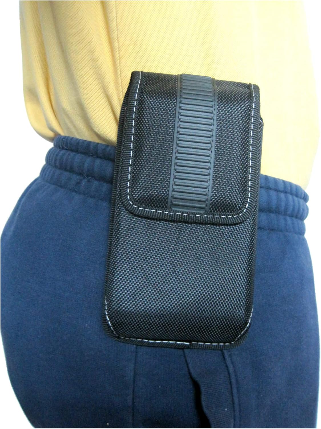 🔥 Hot Deals Mgbca Nylon Zerolemon iPhone 11 Pro Max Phone Pouch, Rugged Phone Belt Holder, W/Fixed Holster Belt Clip, Magnetic Closure, for Compatible Zerolemon Battery Case On (Black- Vertical)