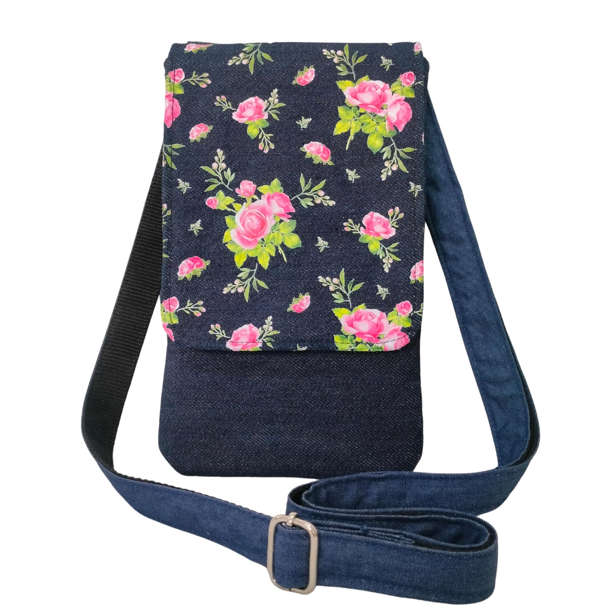 Denim Mobile Sling Bag for Women-image-17