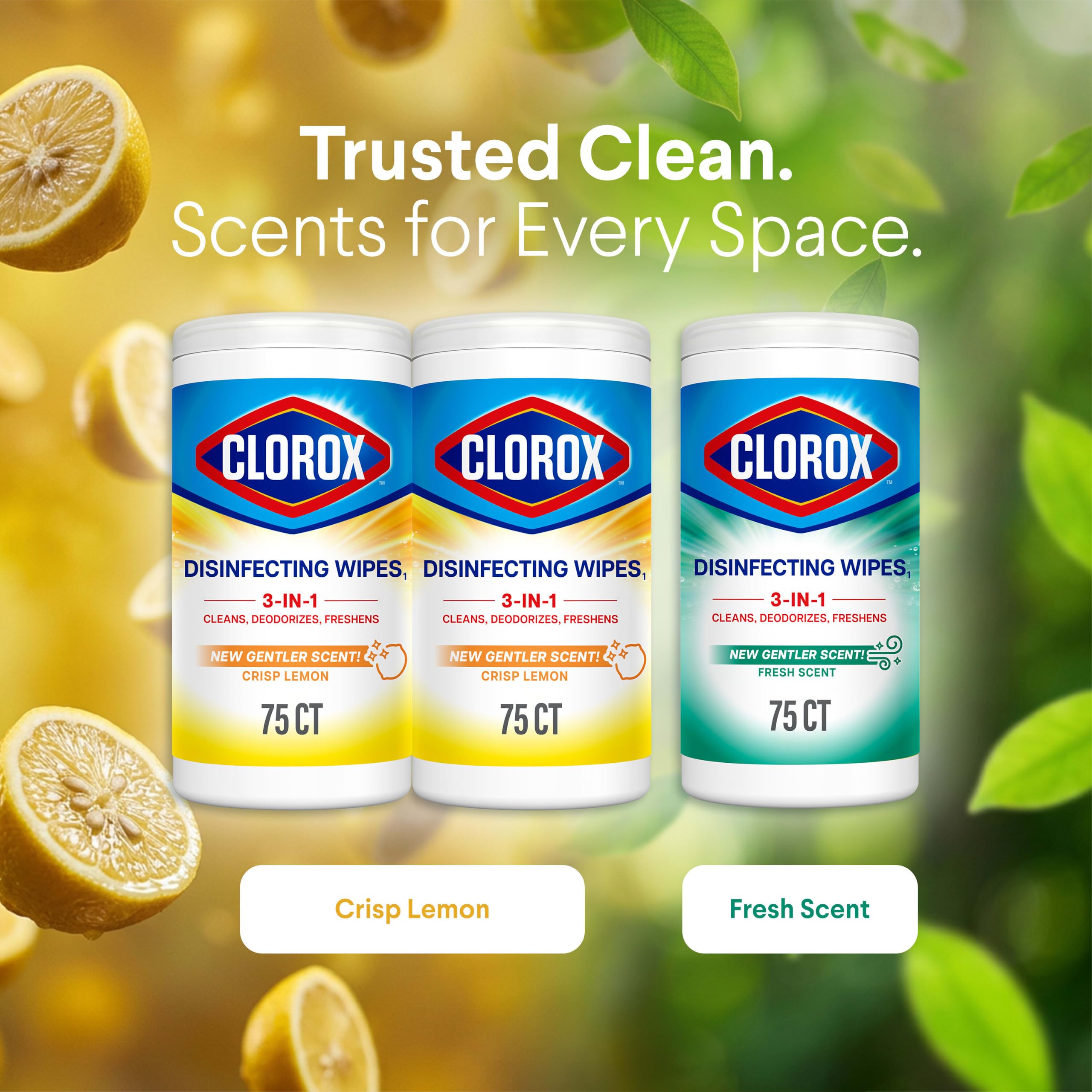 75 Count Each Pack of 3 Disinfecting Wipes N561