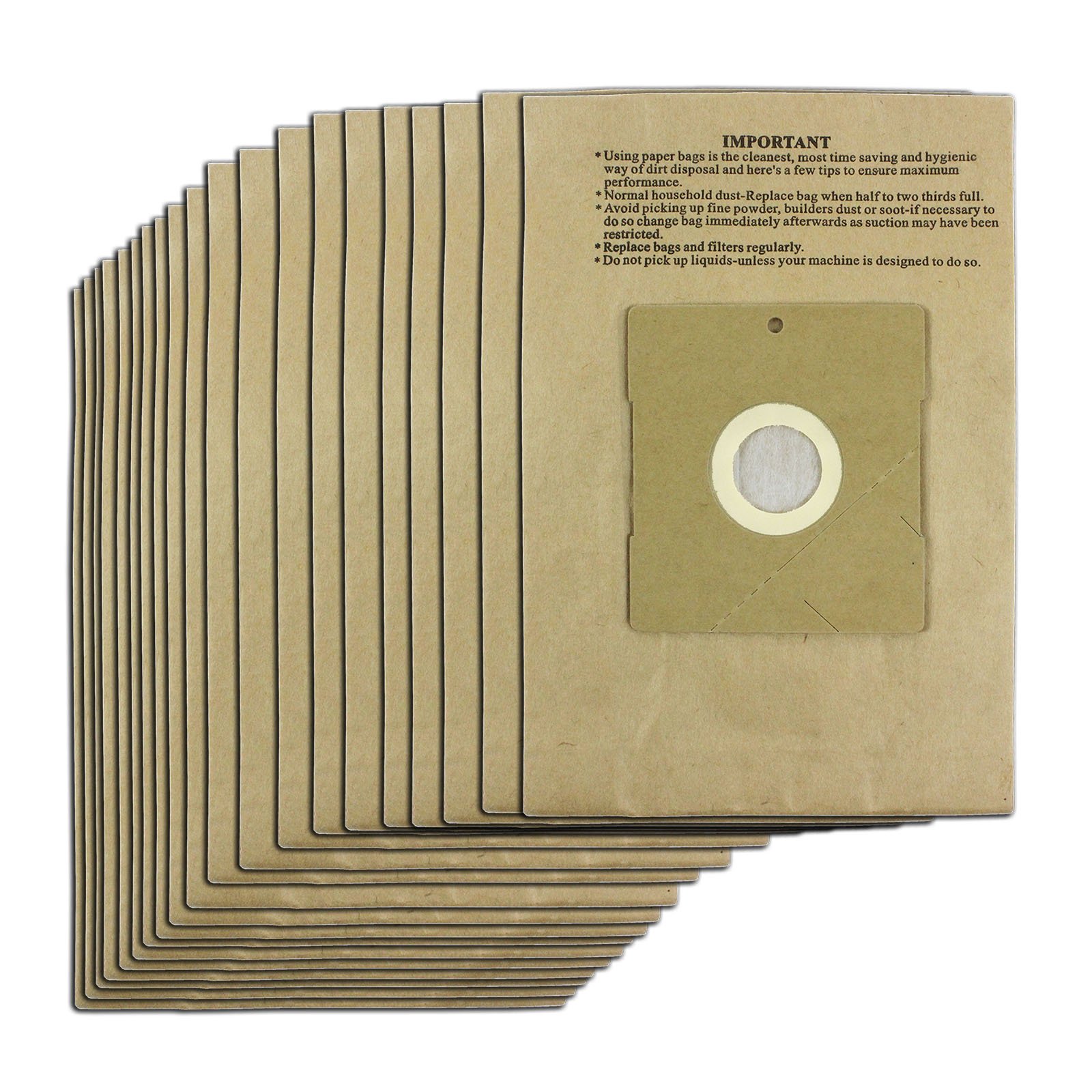 Dust Bags for Daewoo Vacuum Cleaners (20 Pack)