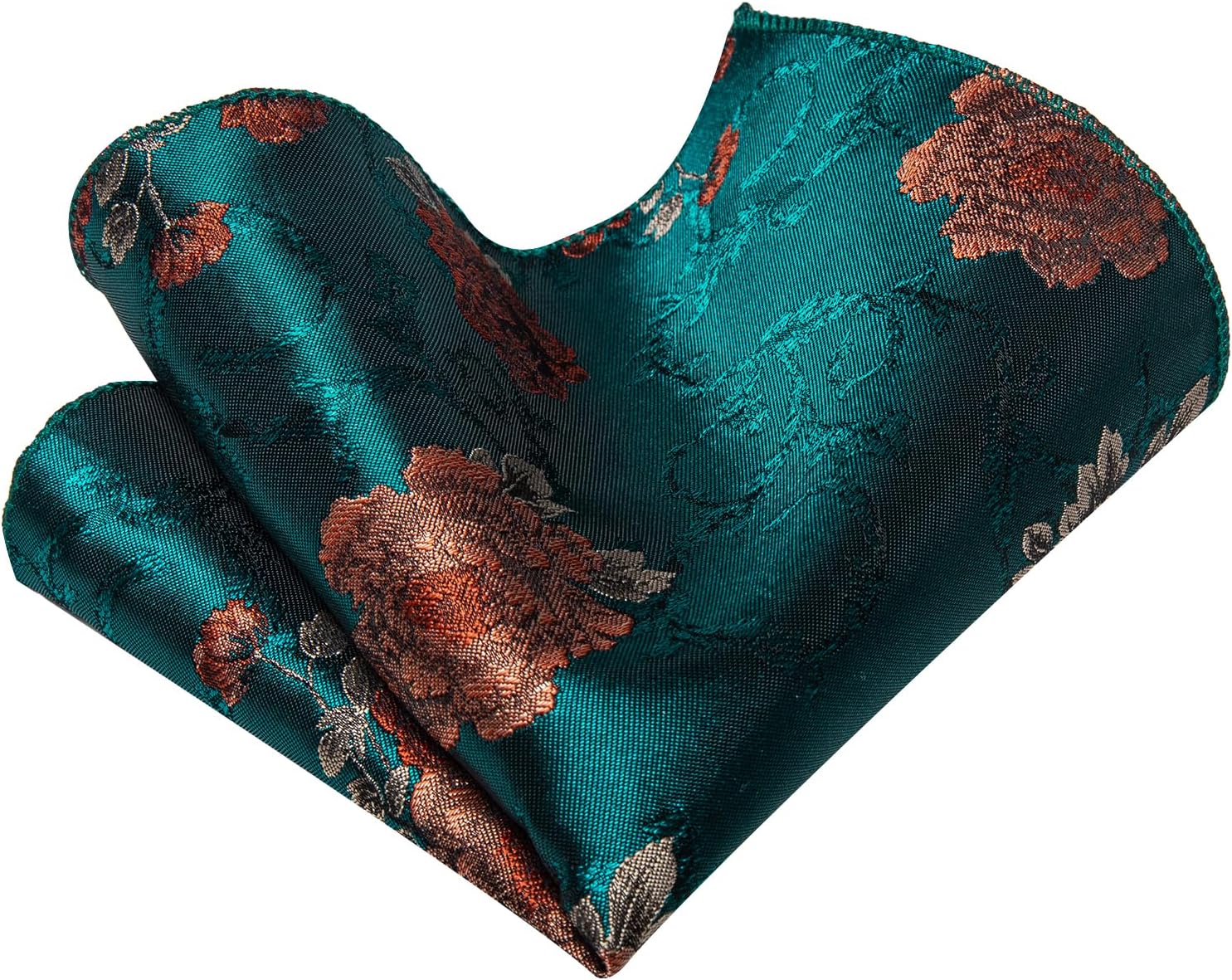 Paisley Tie Sets Floral Necktie Handkerchief Cufflinks Set Silk Woven Ties Business Wedding Party - Image 7