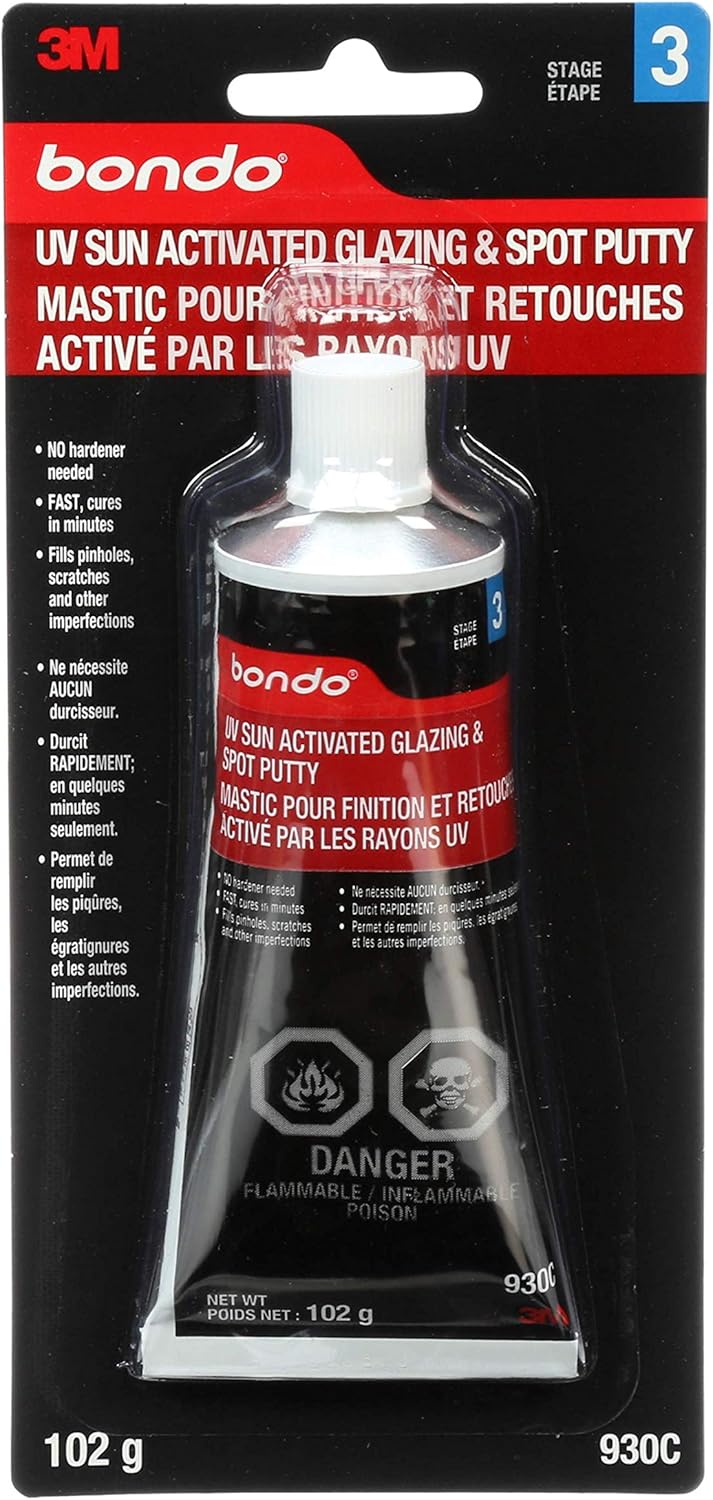 Bondo 930 UV Glazing and Spot Putty 3.6 oz. Amazon.co.uk