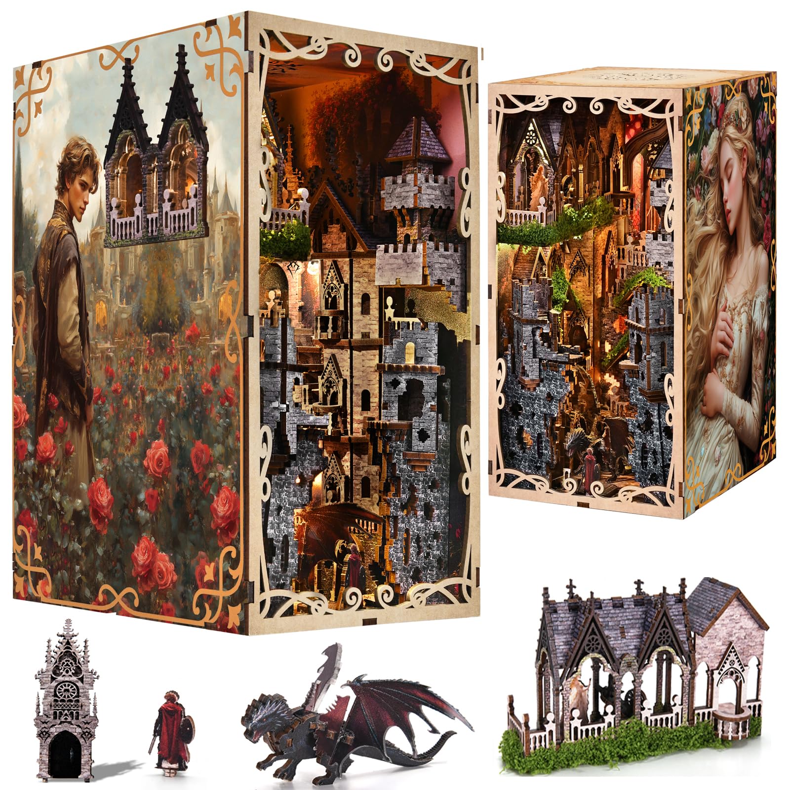 Book Nook Kit - DIY Miniature House 3D