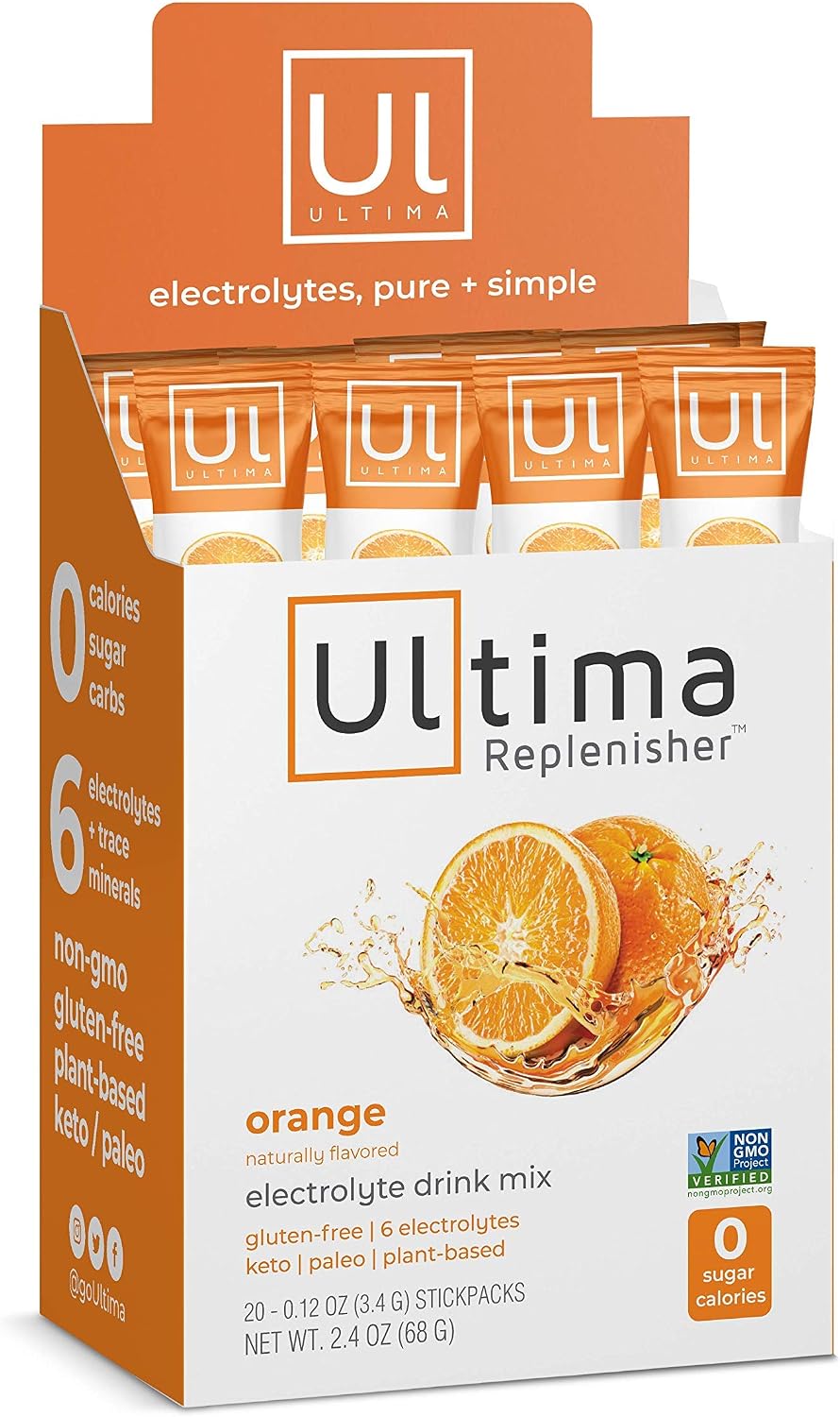 Ultima Replenisher Electrolyte Hydration Powder, Orange