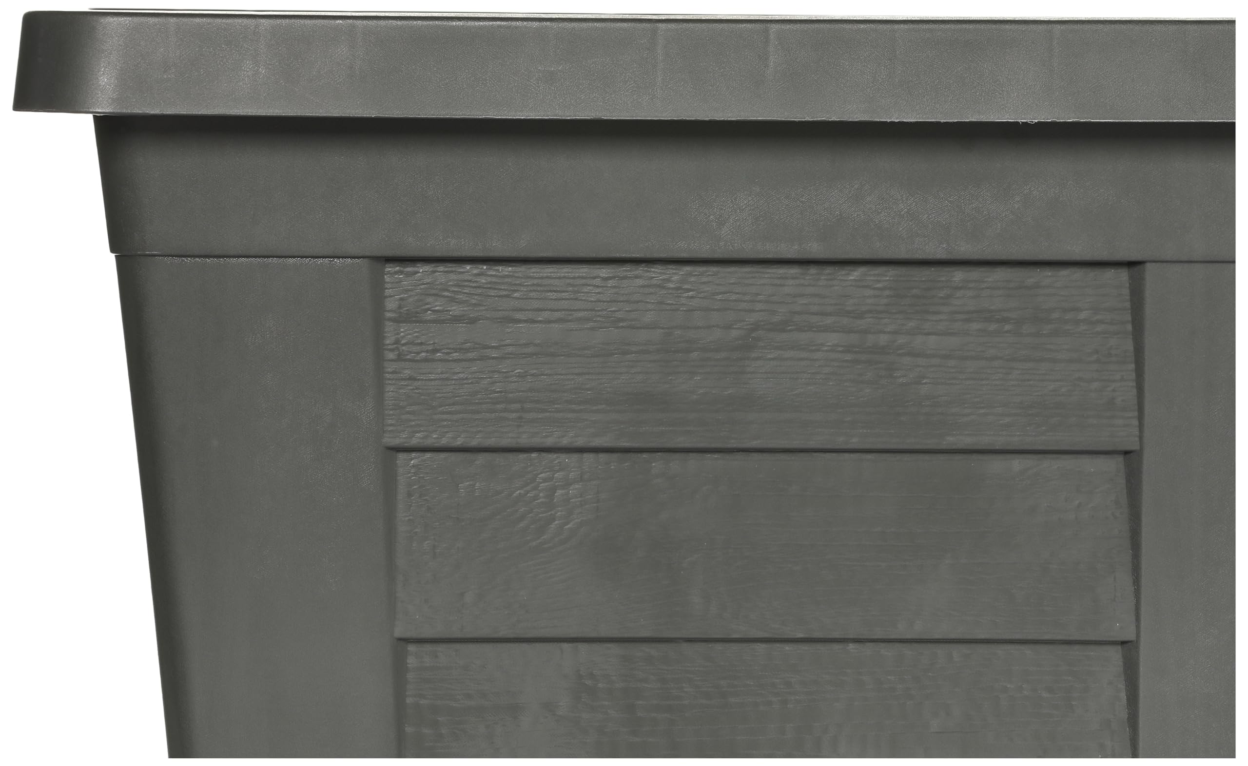 Bama Fioriera Vaso Rettangolare Effetto Legno Antracite 100x44x40h