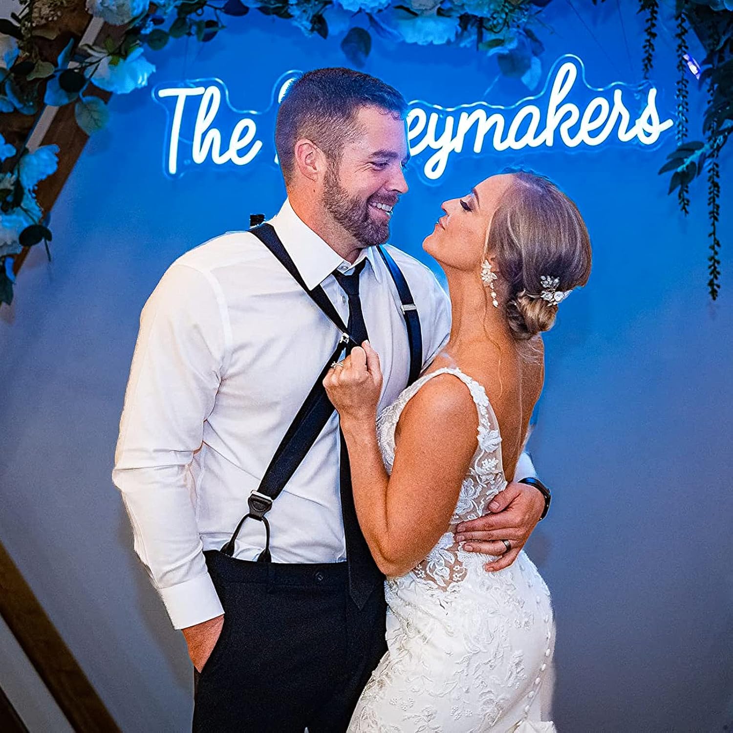 Custom Neon Signs for Wall Decor Home Bedroom Large Personalized LED Neon Signs RGB Mr and Mrs Custom LED Signs for Wedding Birthday Party, Custom 3 Lines Text