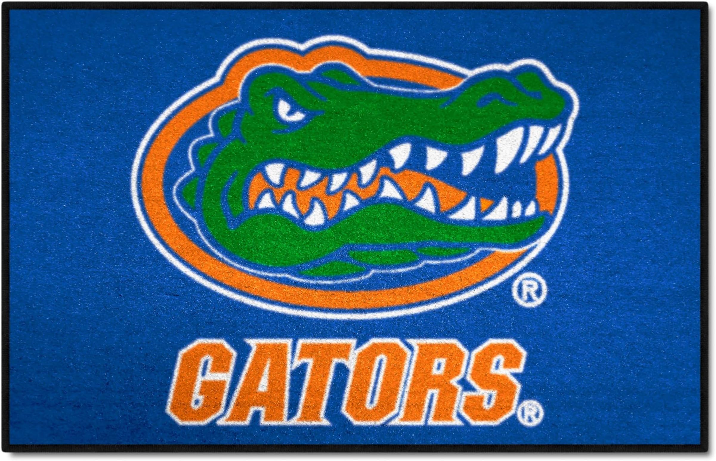 FANMATS4157 Florida Gators Starter Mat Accent Rug - 19in. x 30in. | Sports Fan Home Decor Rug and Tailgating Mat - Gator Head Primary Logo