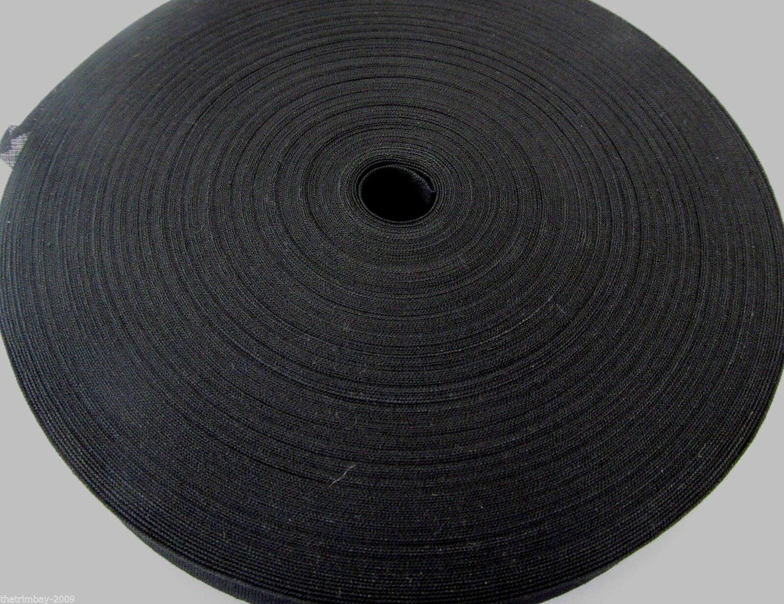Bias Black Cotton Binding Rolls 1 Inch / 25Mm X 5 Metres