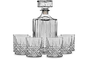 American Atelier Highland Whiskey Decanter and Glass Set