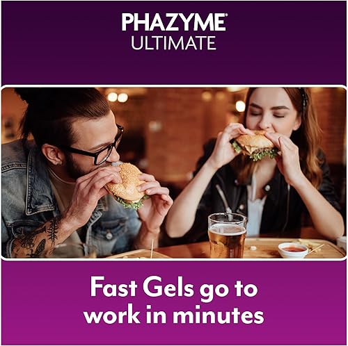Miniatura 4 de Phazyme El alivio de la hinchazón de gas definitivo funciona en minutos 500 mg de geles rápidos de Simeticona, 20 unidades
