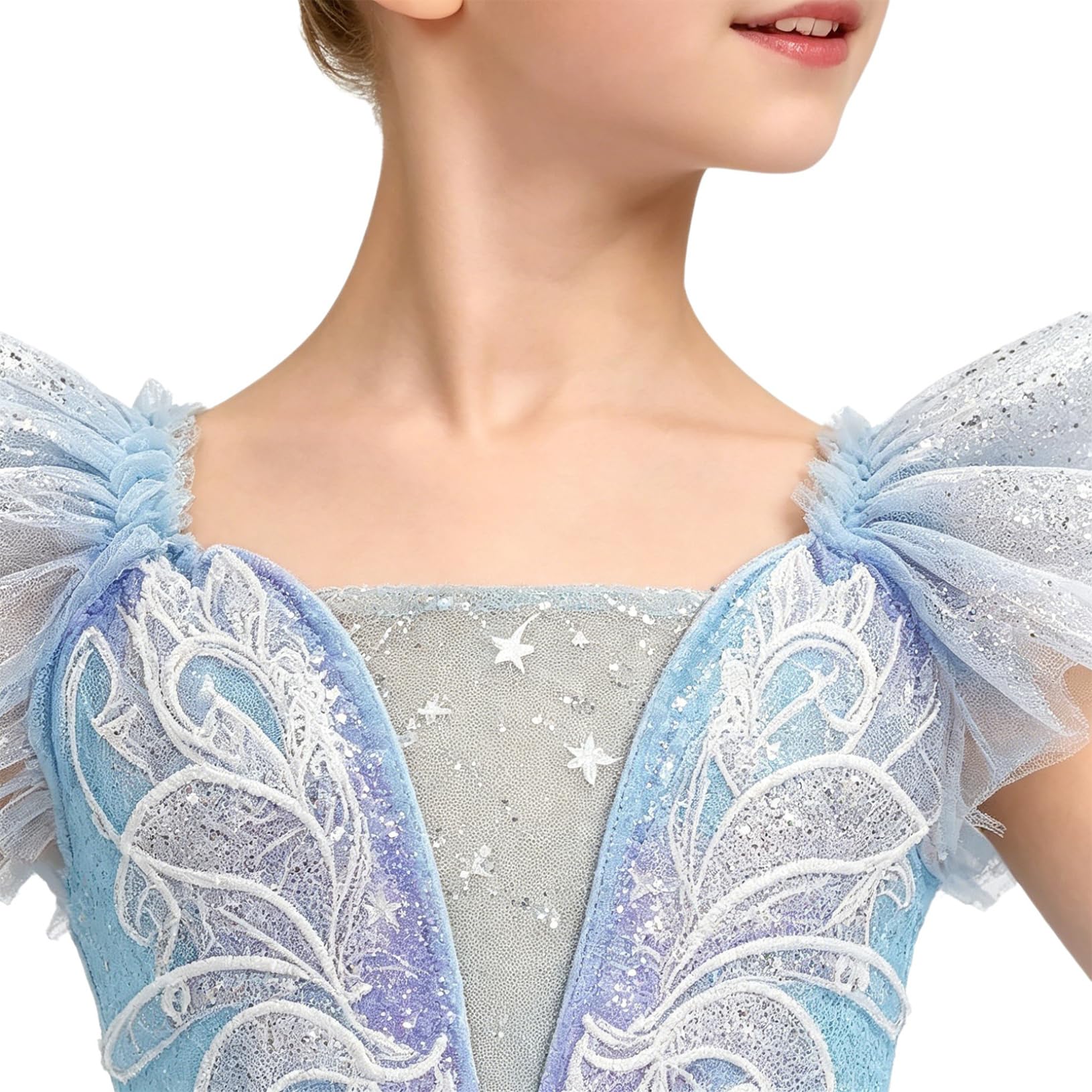 Freebily Tutu Danza Classica Bambina Vestito da Pattinaggio Artistico Vestito Ballo Balletto Scintillante Bambine Tutu Balletto in Tulle Danza Classica