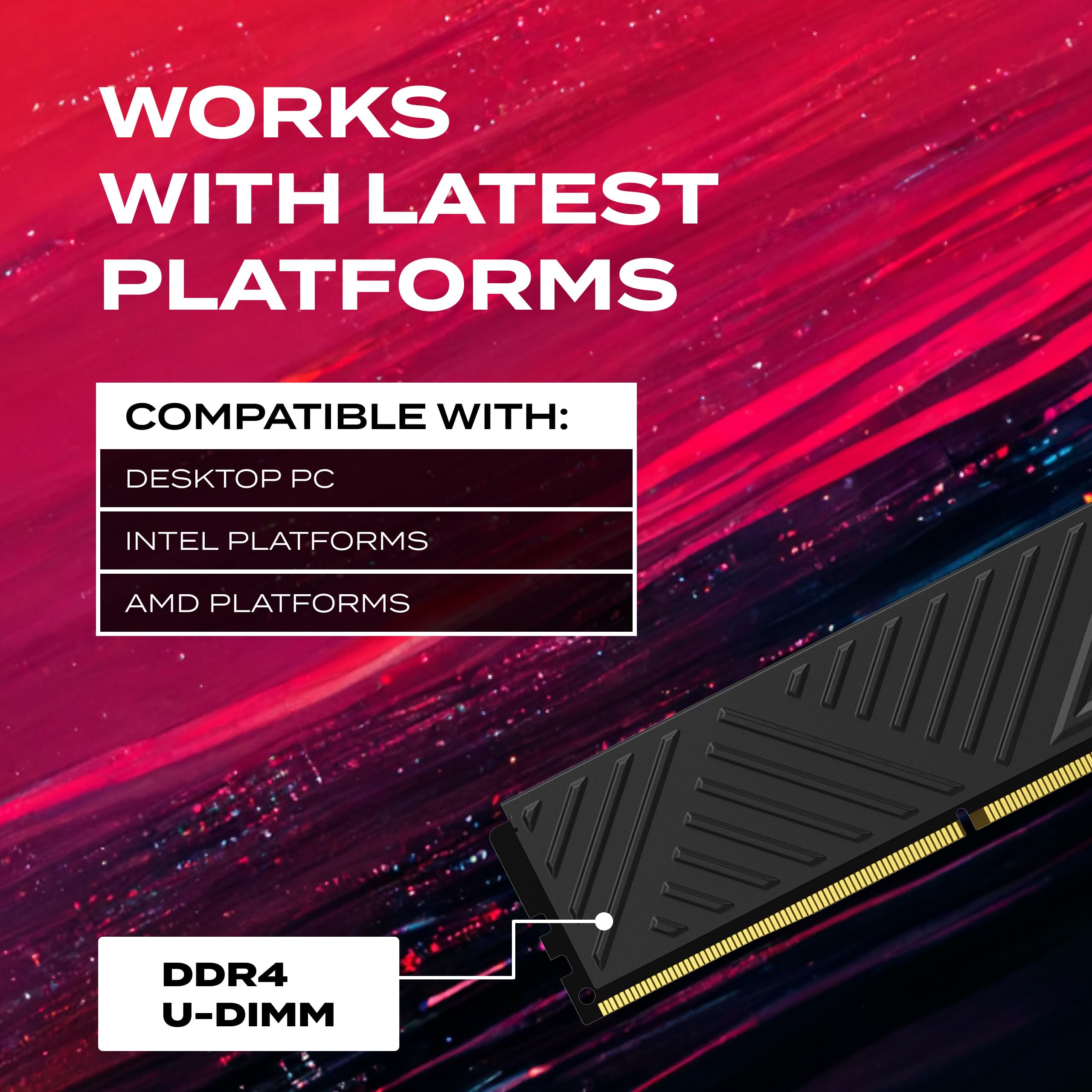 XPG GAMMIX D35 DDR4 3200MHz CL16 32GB (2x16GB) PC4-25600 RAM 288