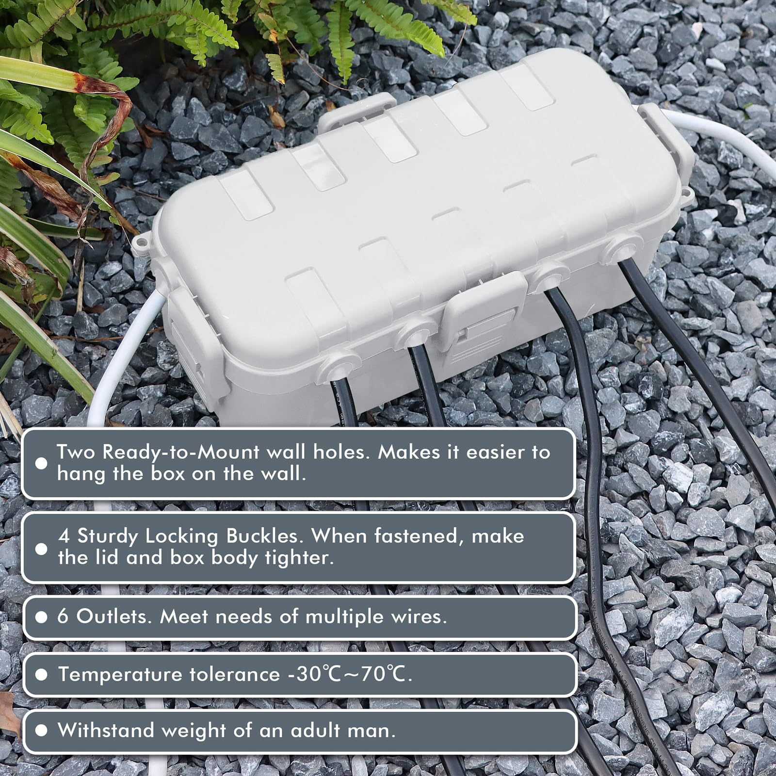 RESTMO Outdoor Waterproof Box (29 × 13.2 × 10cm) - Image 4