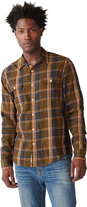 Lucky Brand Men's Long Sleeve Button Up 