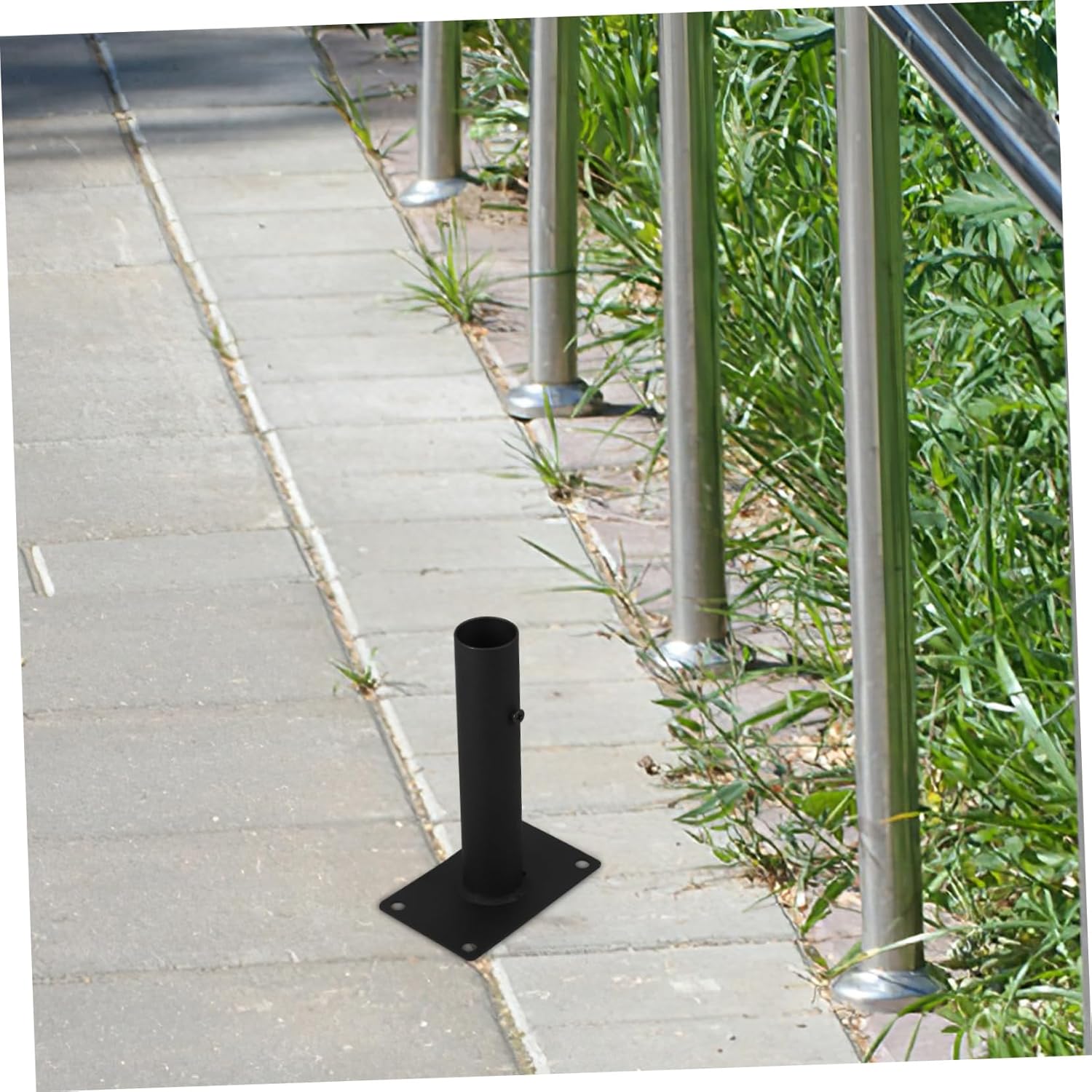 2pcs Heavy Duty Post Base for Garden Fence Stability Easy Installation Support Base for Outdoor Panels Foot for Patio Fencing