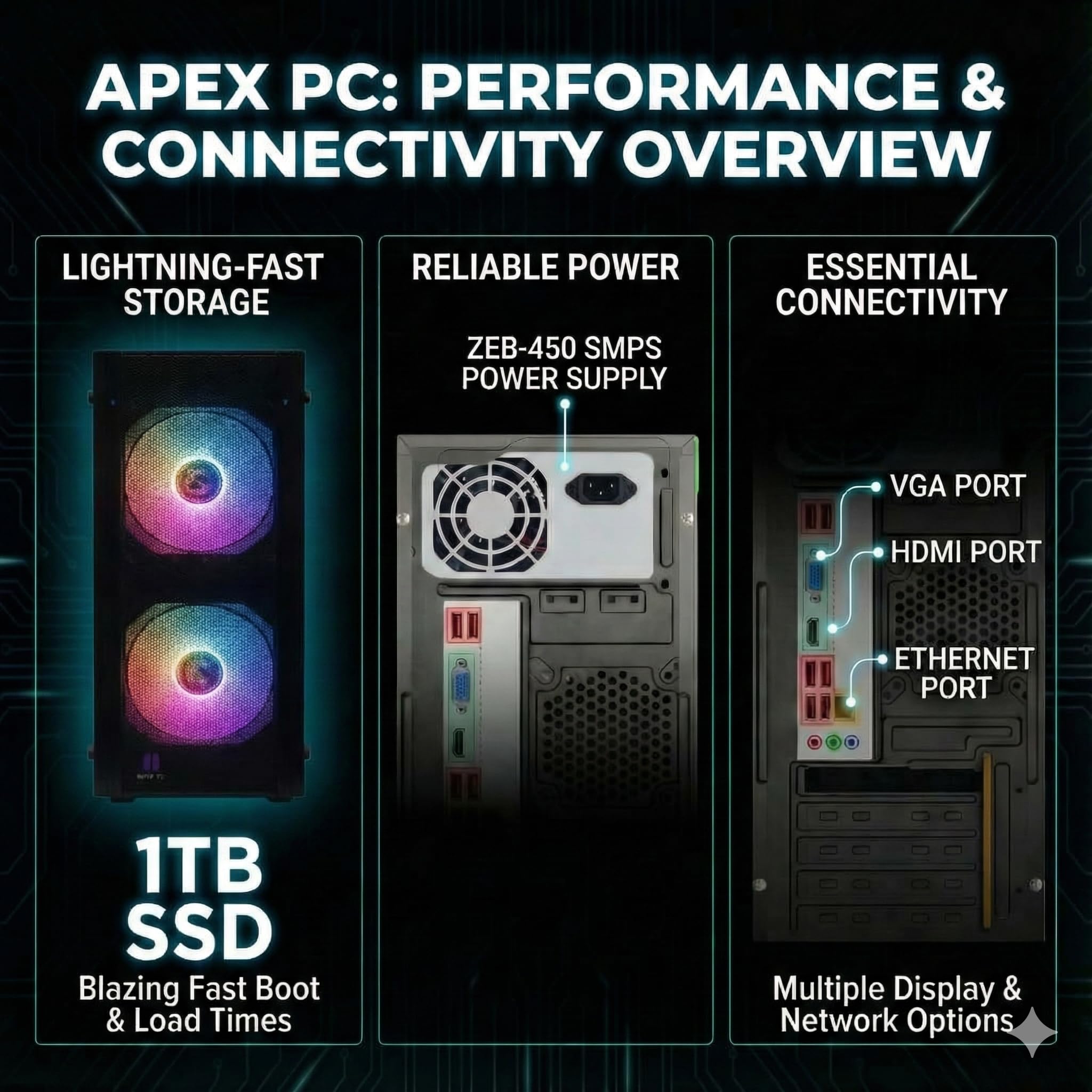 CORE i7-4770 16GB 256SSD 1TBHDD 自作 Premium Assembled PC Desktop | Core i7 4th Gen 4770 (3.4GHz