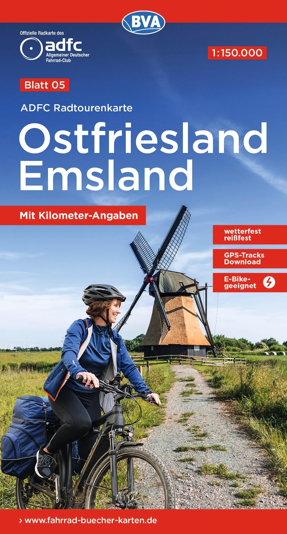 Ostfriesland / Emsland cycling map (5) (Radtourenkarte)
