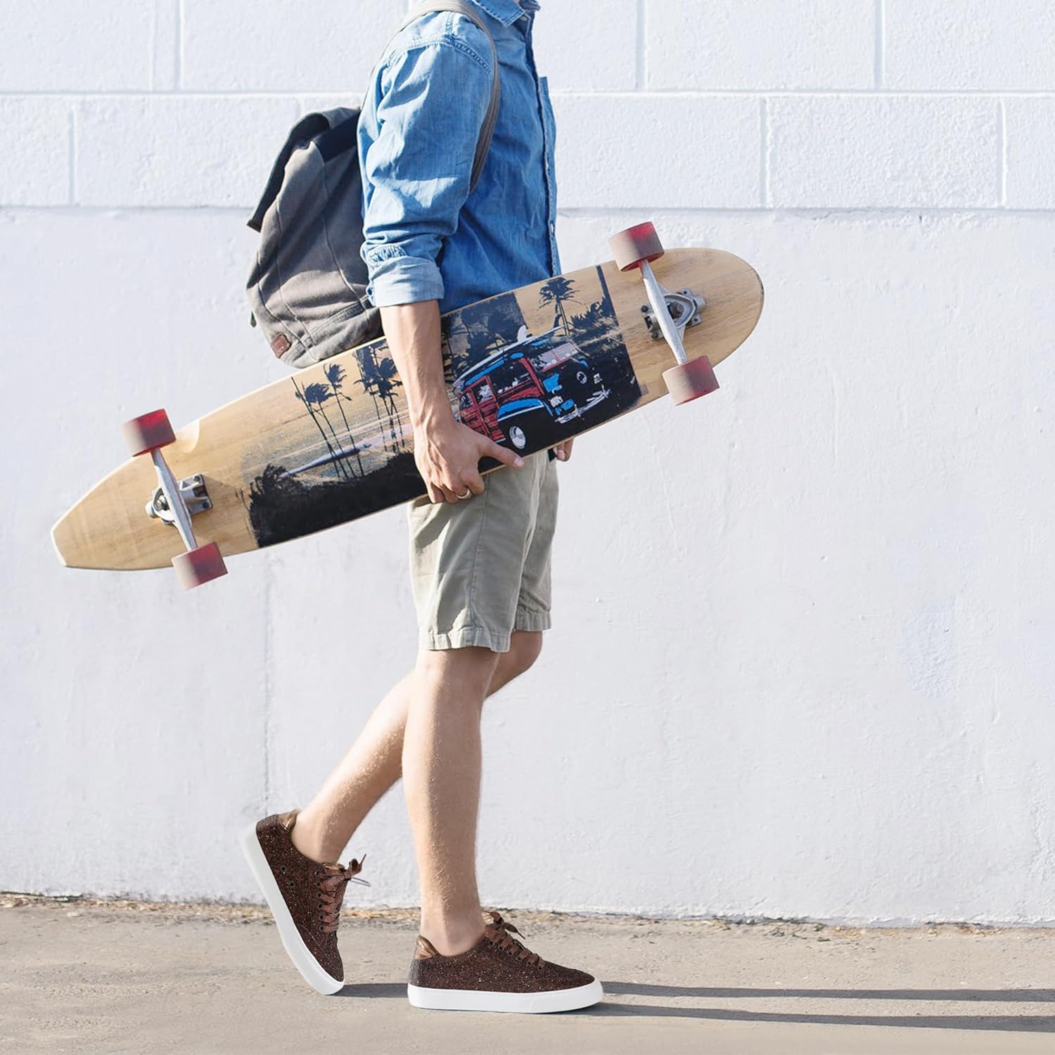 Jeekopeg Glitter Sparkly Fashion Sneakers Shoes Shiny Casual Shoes Bling Sequin Concert Low Cut Lace up Shoes - Image 2