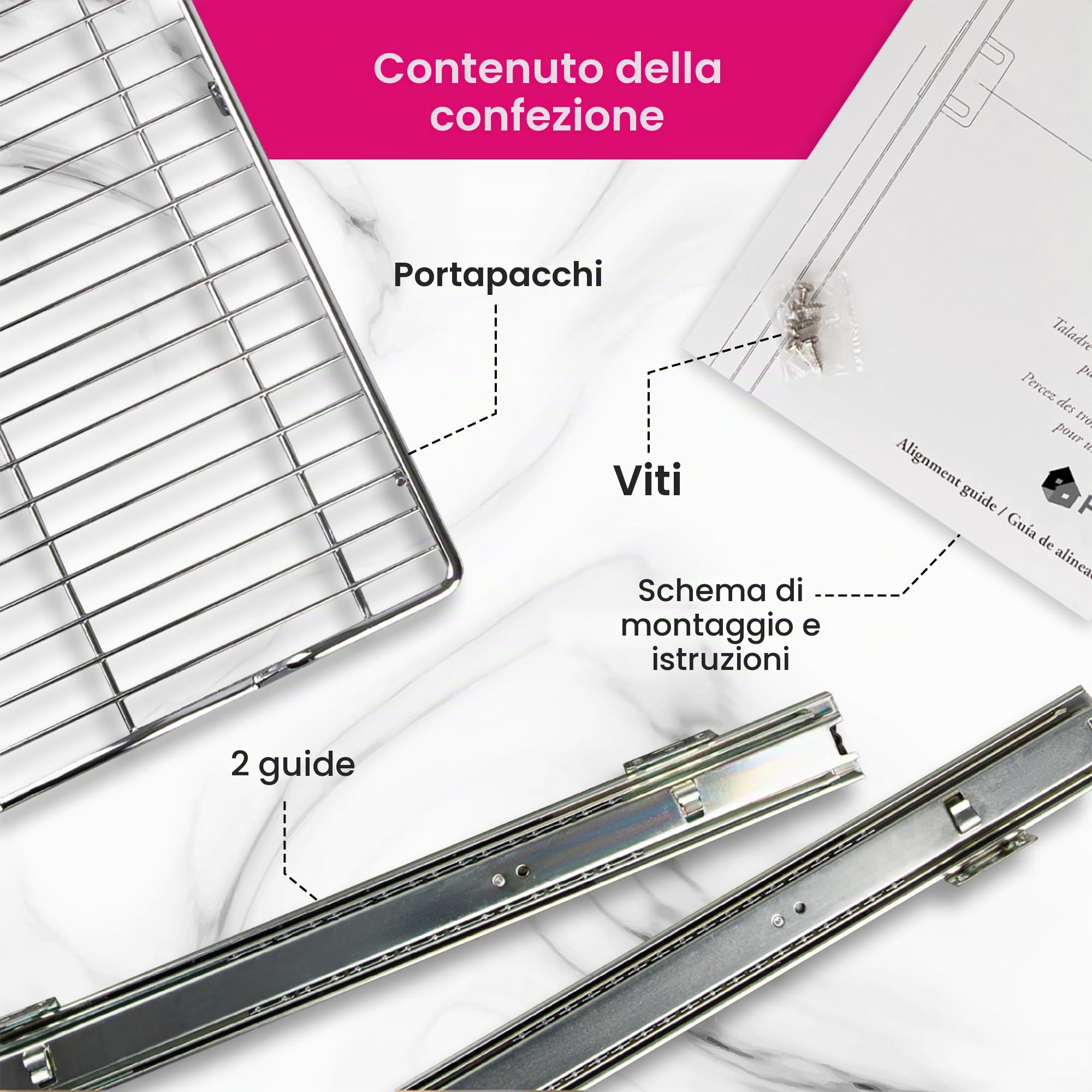 HOLD N' STORAGE - Organizer estraibile per cassetti, resistente, con ripiani estraibili, 28 x 53 cm (larghezza x profondità), richiede almeno un'apertura da 30,6 cm, metallo in acciaio, finitura | Cassetti per armadi in acciaio cromato, richiede almeno 30