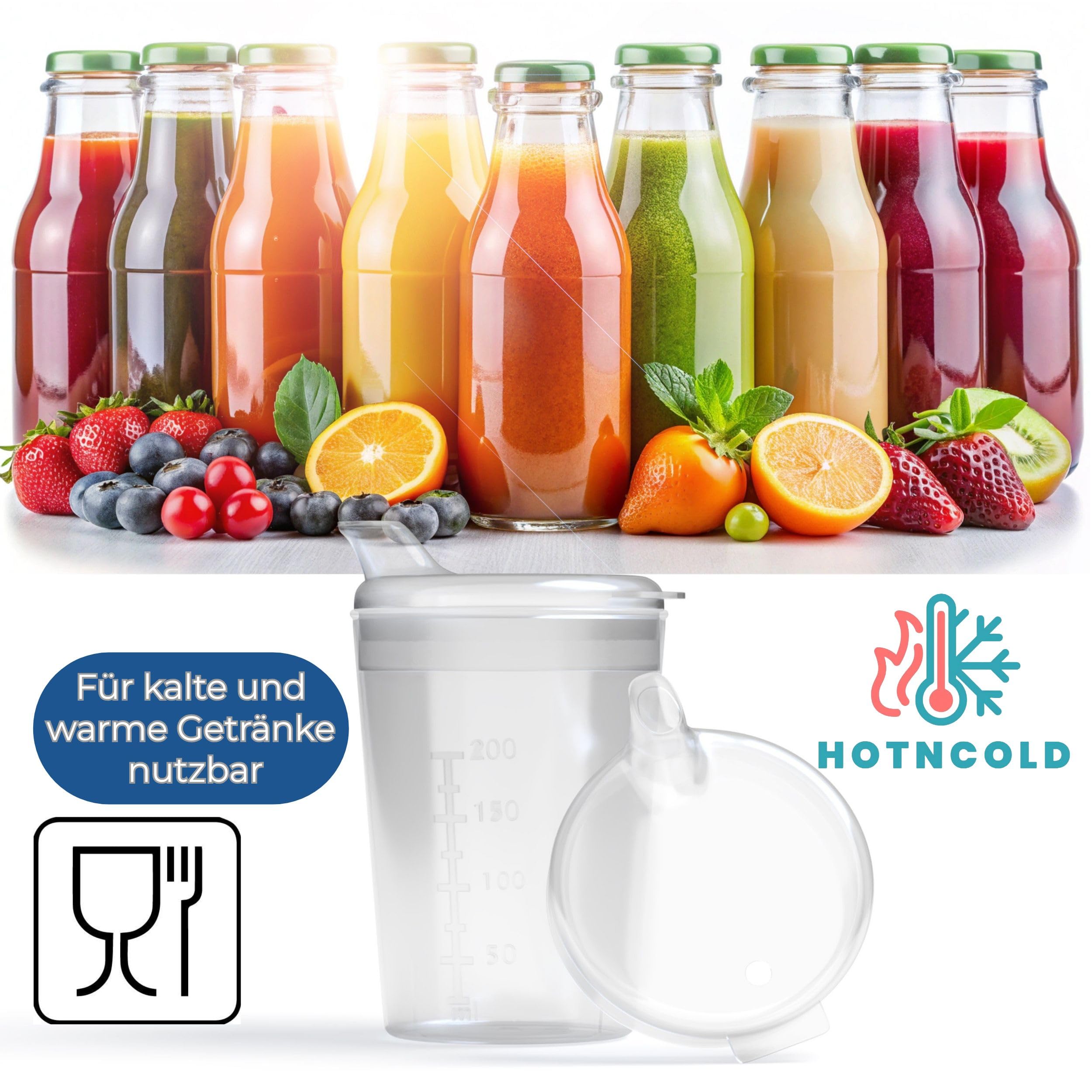 Lot de 3 gobelets à bec verseur de 250 ml pour adulte avec deux couvercles (grande et petite ouverture) par lot – Couleur au choix (transparent)