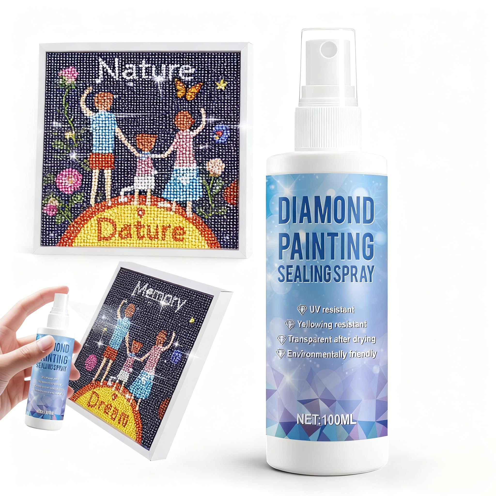 Nastro Biadesivo Per Diamond Painting – 10 Cm X 50 Metri, Strato Adesivo Per Ricamo A Diamante, Accessori Fai Da Te - 5