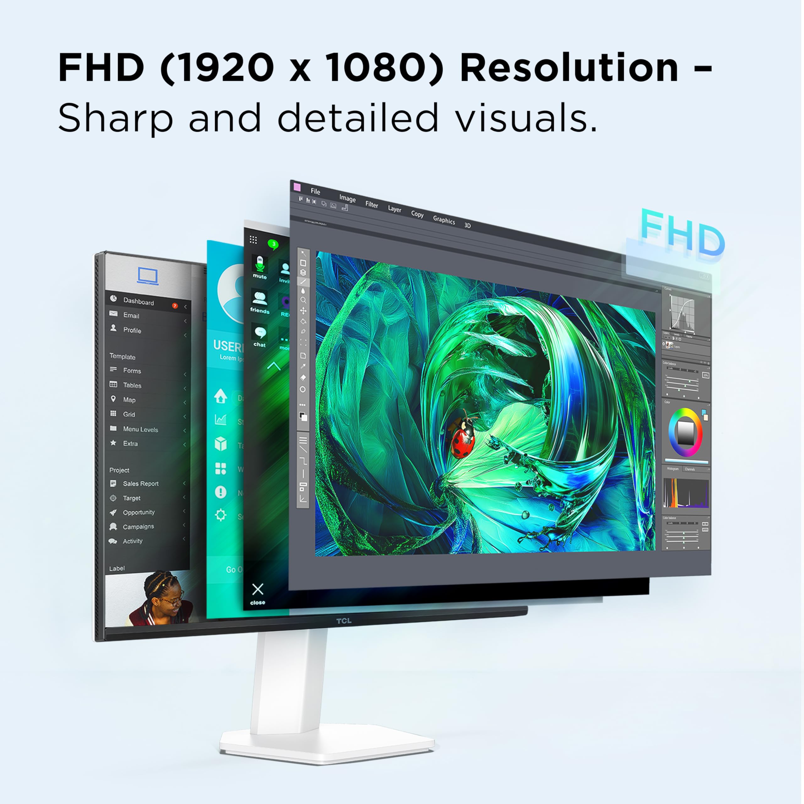 TCL 25” G54 Series 1080P Full HD HDR Mini LED Monitor (2025 Model