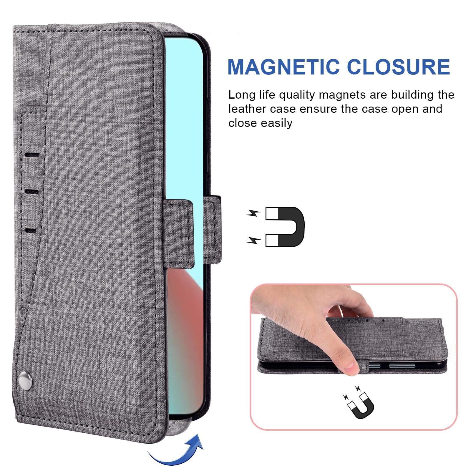 Custodia A Portafoglio Asuwish Per Xiaomi Redmi Note 9 / 10X 4G Con Vetro Temperato E Cinturino