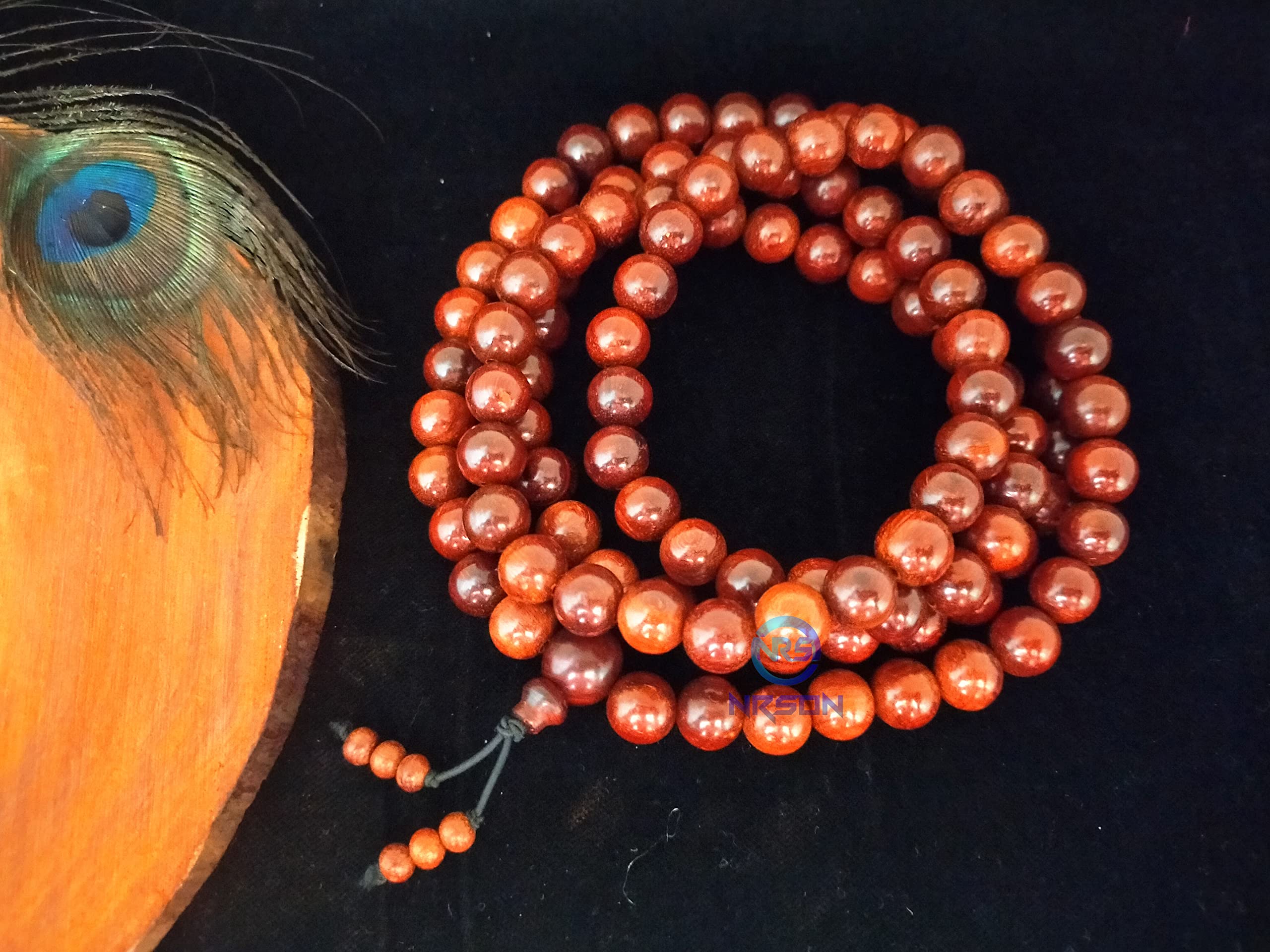 NRSON® Red Sandalwood Mala 108 Beads | Lal Chandan Japa Mala |Lal Chandan Mala for Chanting Meditation Pooja Prayer Yoga [ Size 10 MM 108 Beads ] (B09TW5Y2P6) Amazon Price History, Amazon Price Tracker