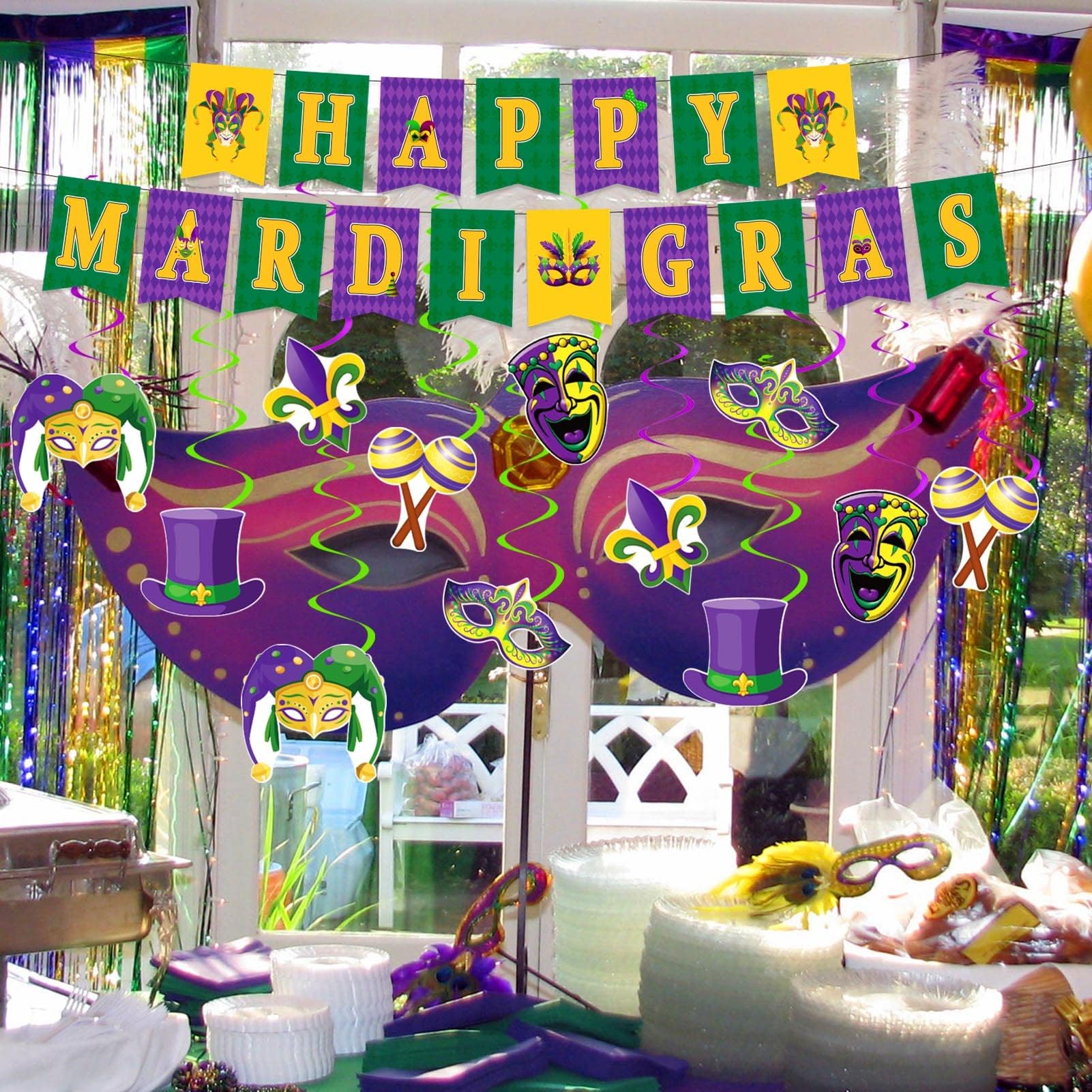 New Orleans Theme Party Decorations Mardi Gras Inspired Dinner Party