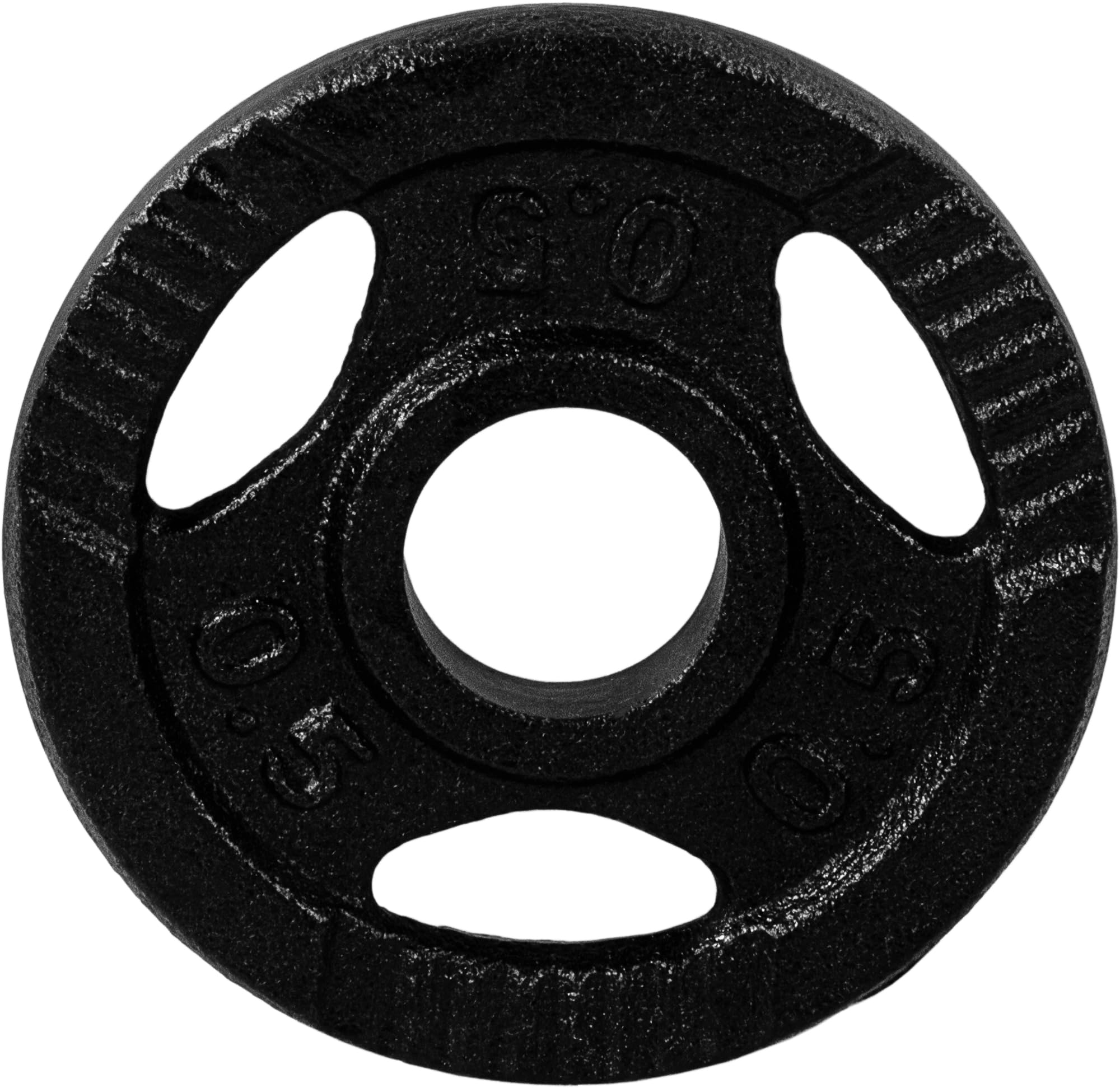 MOVIT Dischi Pesi - in Ghisa, Set a Scelta da 0,5 a 20 kg, Foro 30/31 mm, Tri-Grip Impugnatura - Piastra per Bilanciere, Manubri, Disco del Piatto del Peso per Palestra, Fitness, Allenamento a Casa