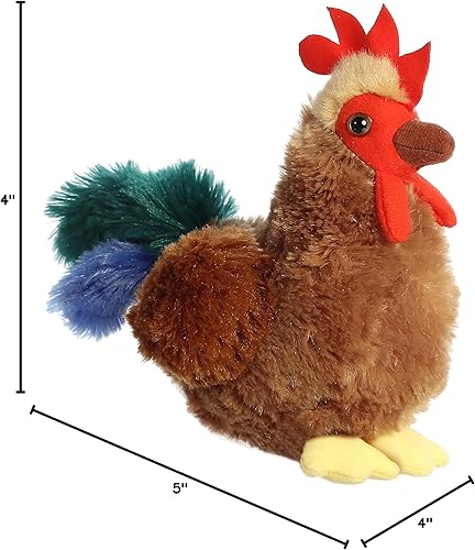 Miniatura 8 de Aurora® - Adorable Mini Flopsie™ gallo Cocky™ - Animal de peluche, facilidad para jugar, compañero eterno - Marrón, 6 pulgadas