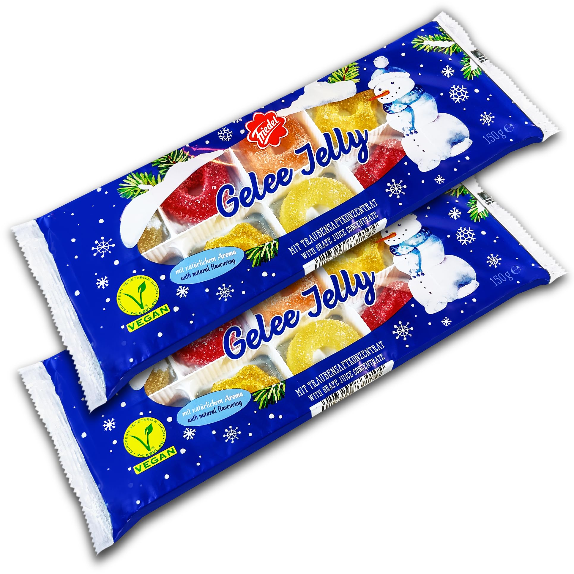 2 er Pack Friedel Gelee Spezialitäten Baumbehang 2 x 150g