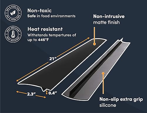 Miniatura 7 de Combo de revestimientos para freidora de aire de 8.5 pulgadas y cubiertas para huecos de estufa, artículos esenciales de cocina, protege, previene y