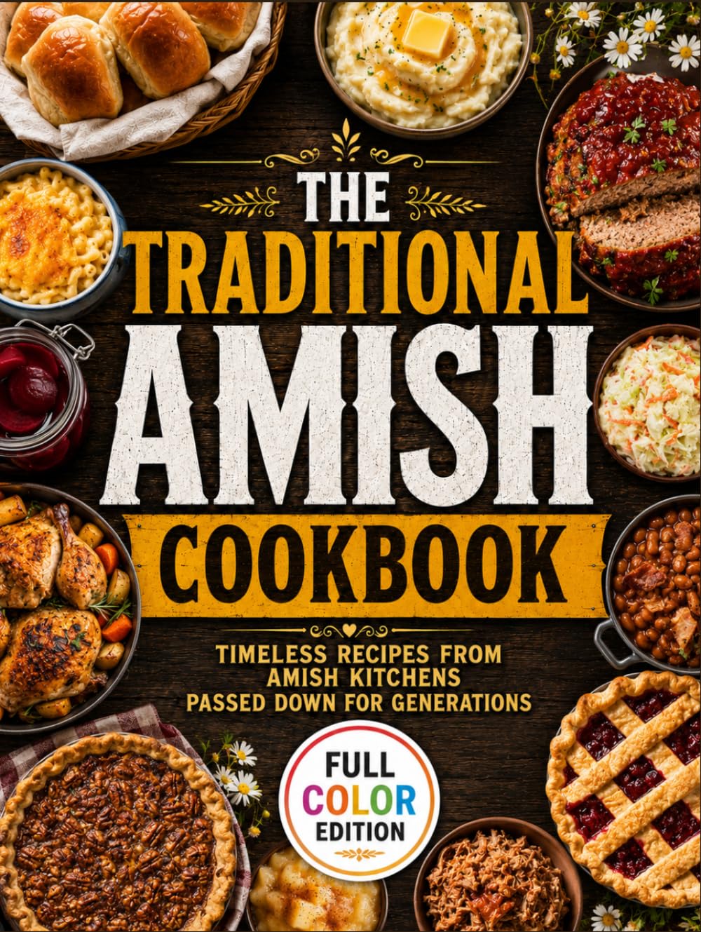 The Traditional Amish Cookbook: Rediscover a Simpler Way of Cooking with Recipes Passed Down for Generations in Authentic Amish Families | Breads, Soups, Mains, Casseroles, Canning, Sweets & Pies