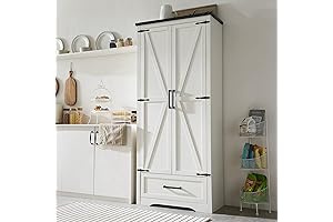 72" Tall Farmhouse Storage Cabinet