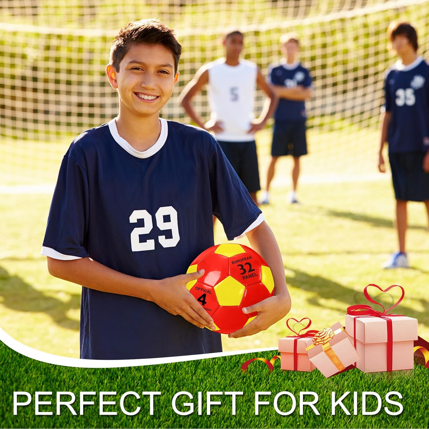 HyDren 6 Pack Soccer Balls Bulk with Pump, Colorful Practice Soccer Balls for Kids & Youth, Indoor Outdoor Training, Games Back to School