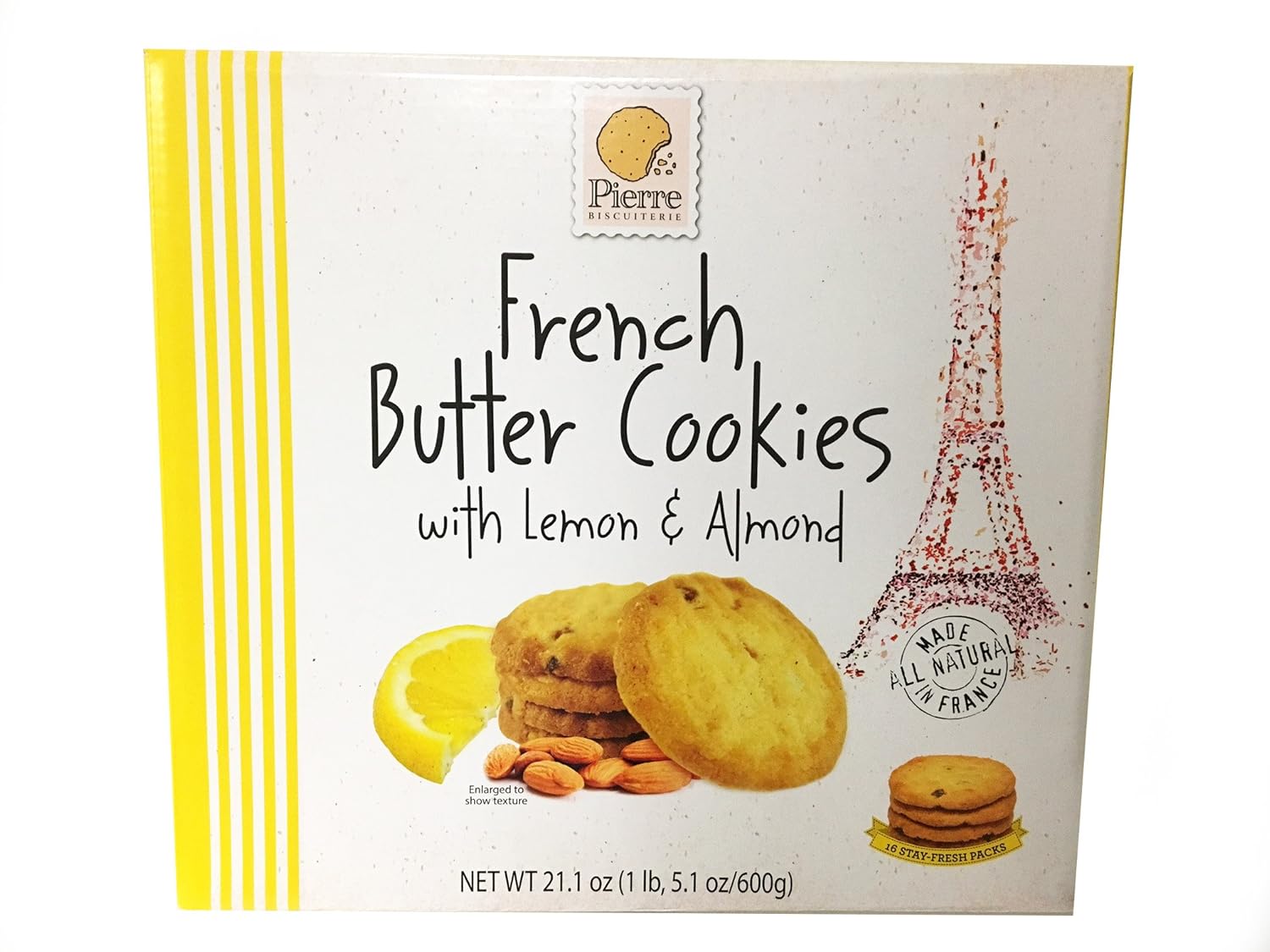 Pierre Biscuiterie French Butter Cookies with Lemon