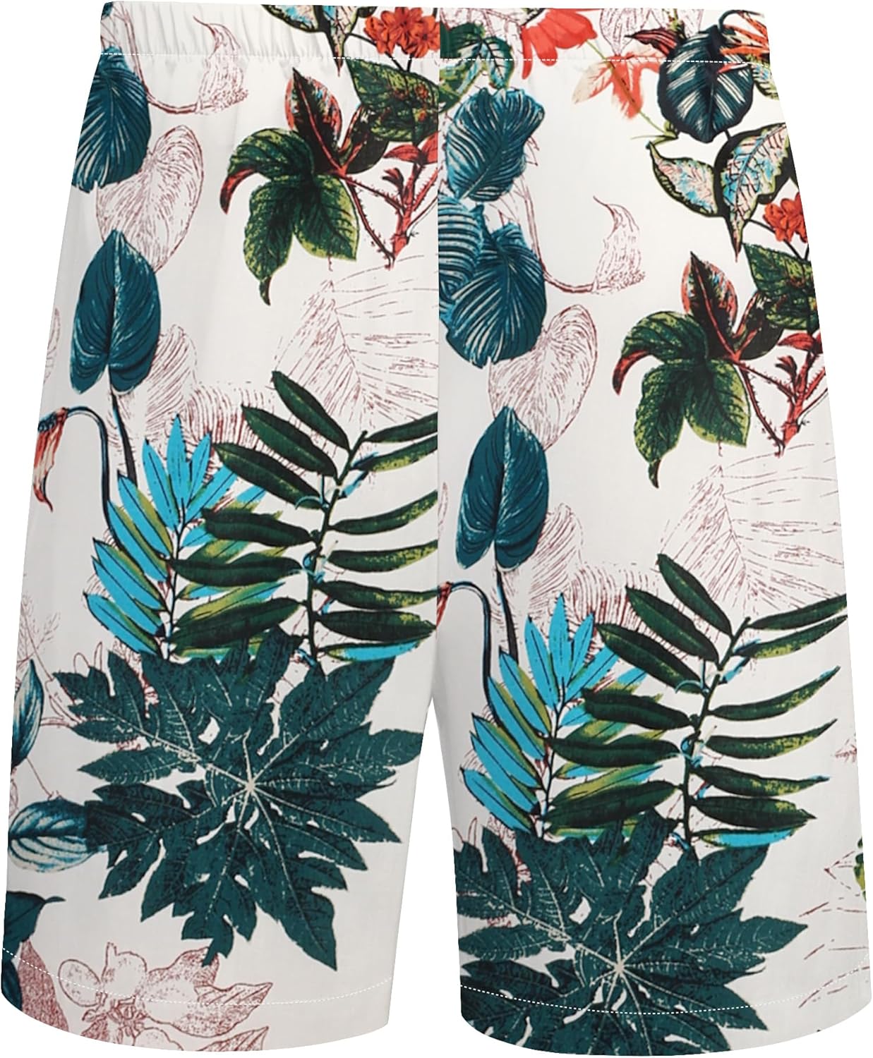 COOFANDY Men's Hawaiian Matching Shirt and Shorts Set Summer Beach 2 Piece Outfits Short Sleeve Cuban Shirts and Shorts - Image 3