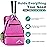 Himal Outdoors Tennis Backpack Tennis Bag - Large Storage Holds 2 Rackets and Necessities,Suitble for Women,Men and Teenagers (Red)
