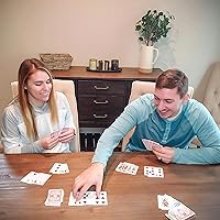 Vista 2 de Juego de cartas de juego con revestimiento de plástico, paquete de 3 cartas especiales No. 976 para póker, noches de juego, blackjack, fiestas