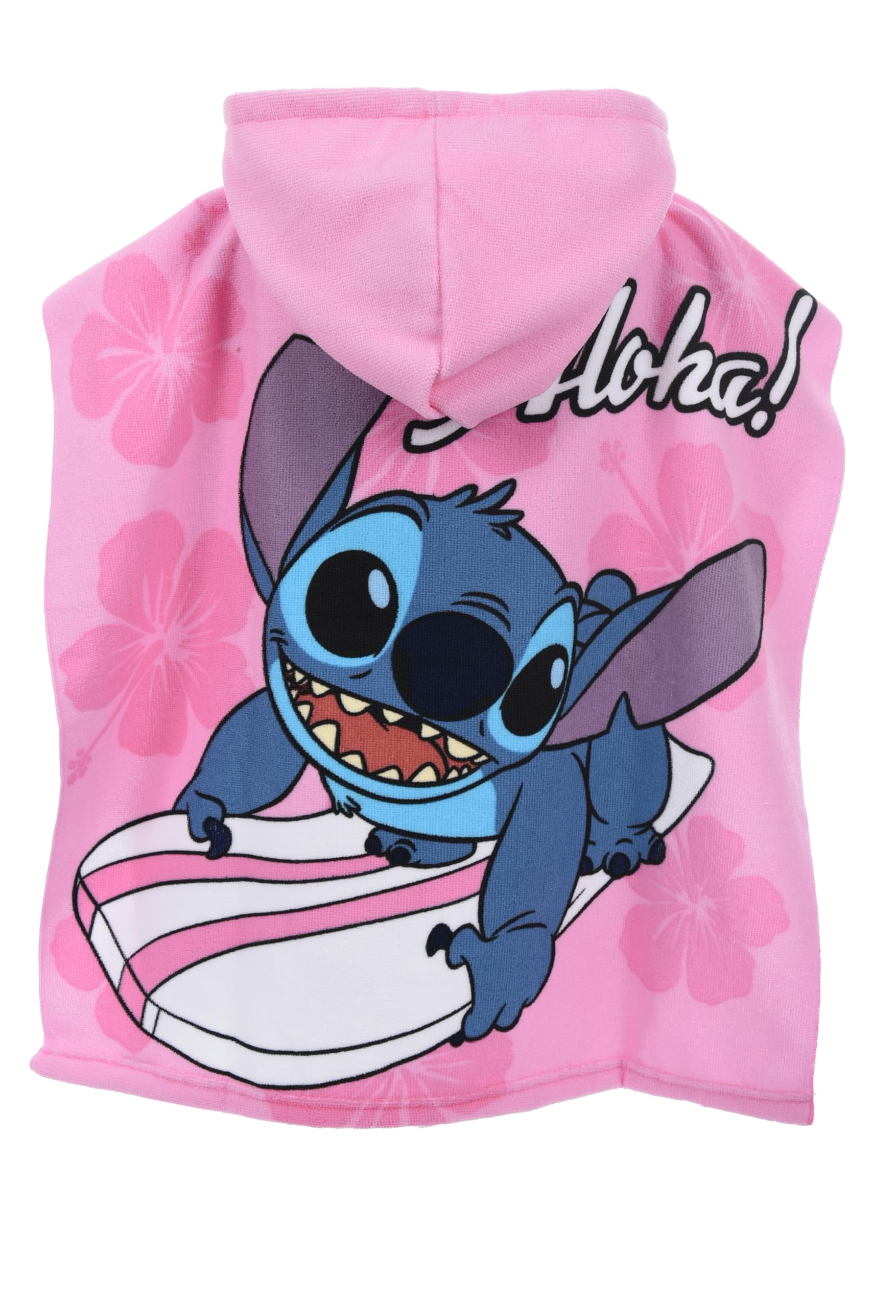 Lilo et Stitch, Cape de bain, Fille (Rose,Taille unique)