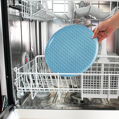 Miniatura 5 de Juego de 4 platos de cerámica de 10 pulgadas estilo retro bohemio para pasta, filete, aperitivos, pizza, pastel, platos coloridos para cocina,