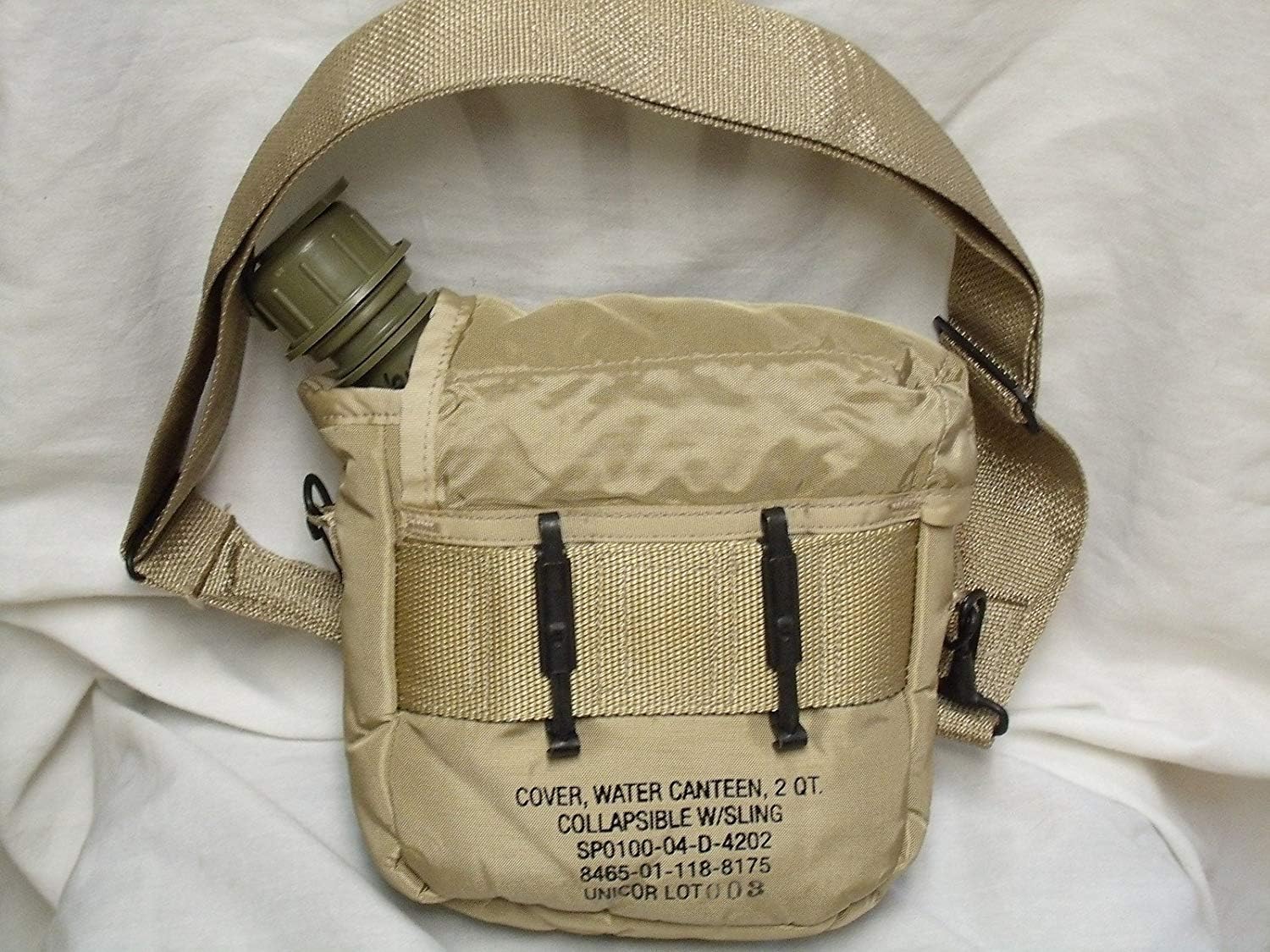 2 Quart Water Canteen with New Issue Insulated Carrier and Shoulder Sling
