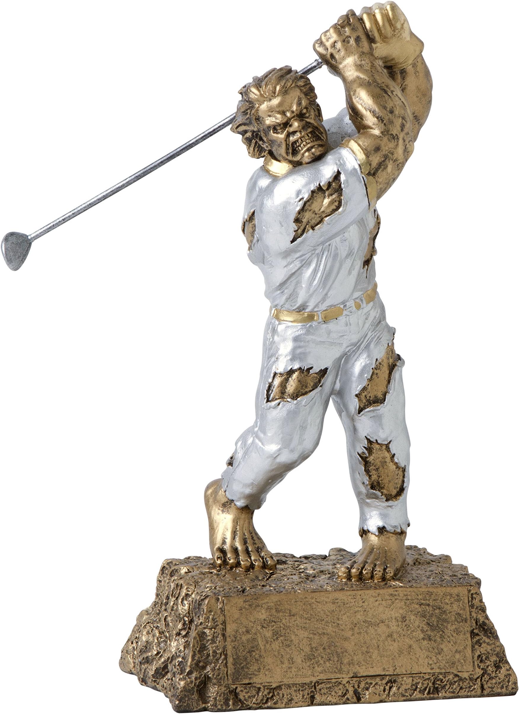 Decade Awards Monster Golf Trophy - 6.75 Inch Tall | Beast of The Green Award | Distinctive Recognition for Outstanding Golfers | Celebrate Your Golf Tournament Victors - Engraved Plate on Request