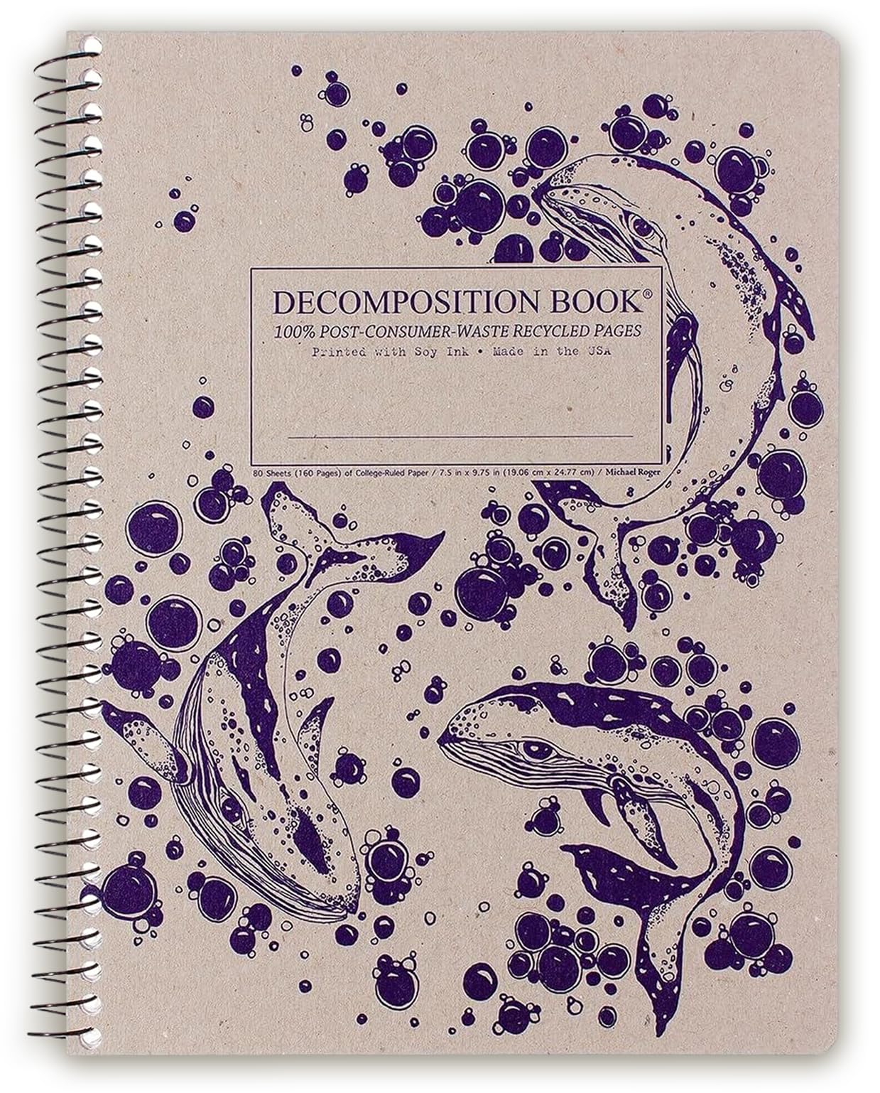 Decomposition Michael Roger Press Humpback Whales Coilbound Book