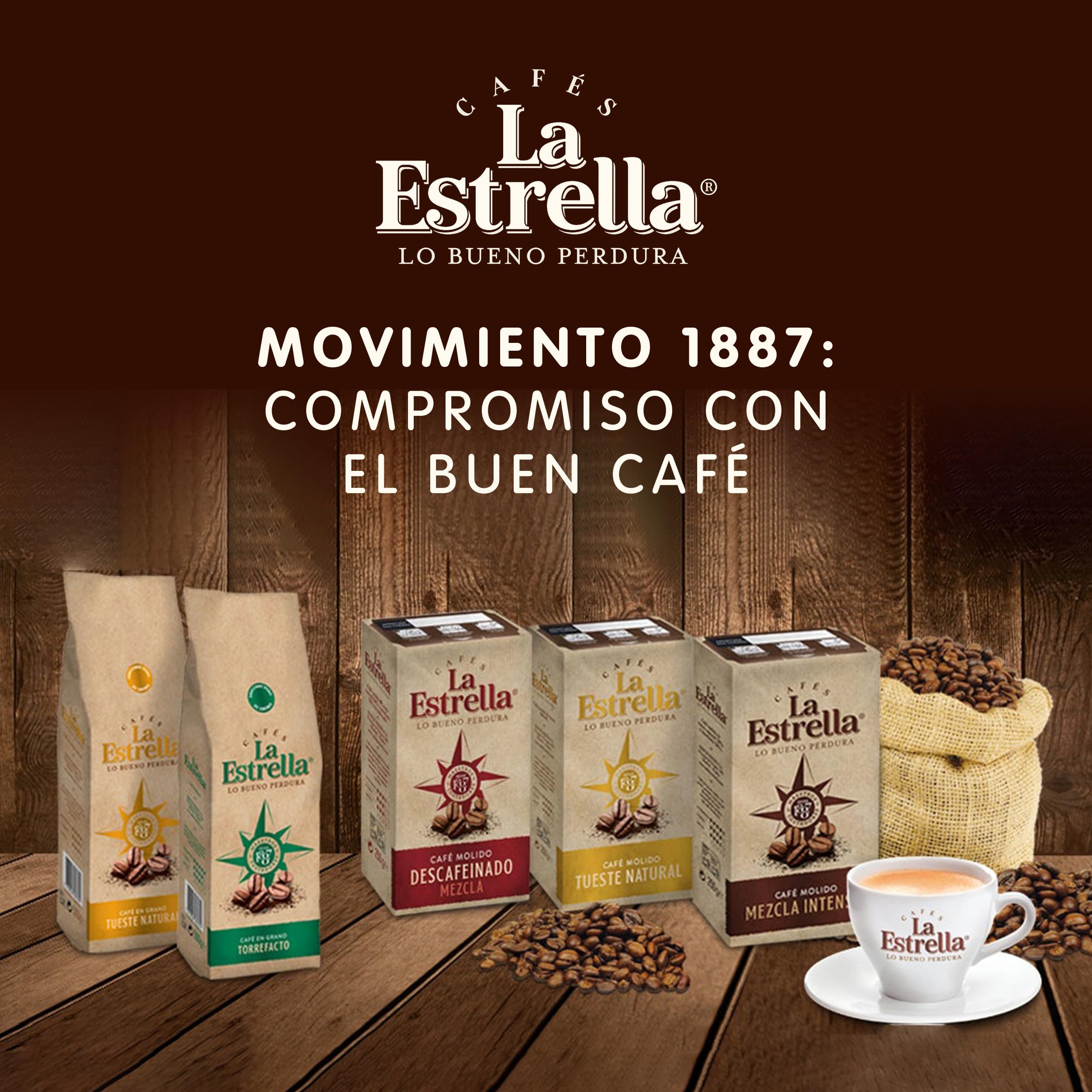 LA ESTRELLA Café Molido Natural 250g - 8 paquetes