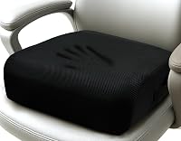 VGLCBBSTS 6-Inch Office Chair Booster Cushion - Extra Thick Seat Height Pad, Dual-Layer Foam, Non-Slip Base for Desk Alignment