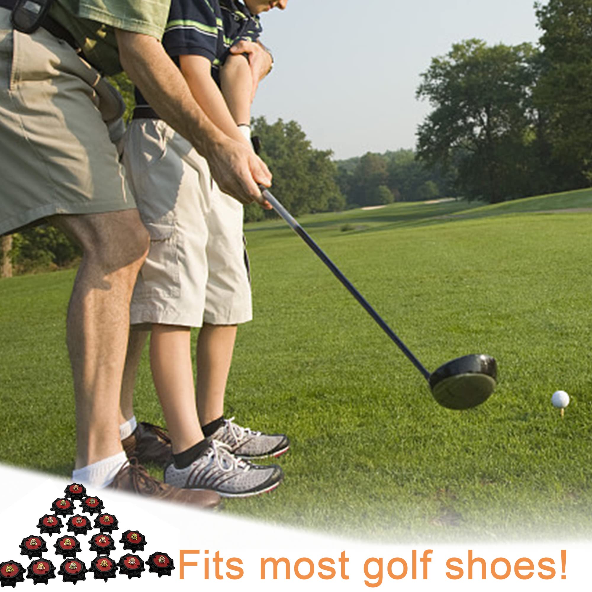 16pcs Tacchetti per Scarpe da Golf Antiscivolo Spikes Tacchetti Per Scarpe Da Golf Scarpe Spikes Sostituzione per scarpe da golf Outdoor Scarpa Spikes Universale adatta maggior parte delle scarpe golf